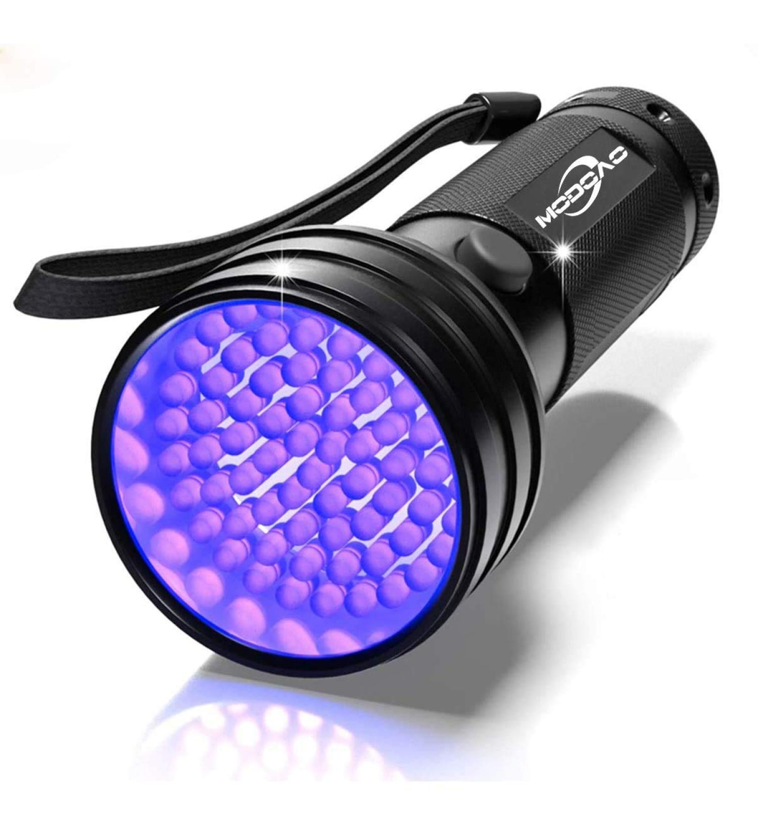 Modoao UV Flashlight | Black Light Detector for Pets Bed Bugs & Stains | 9 LEDs - 1PC 51 LEDs - International Shipping - Buy Online on GoSupps.com