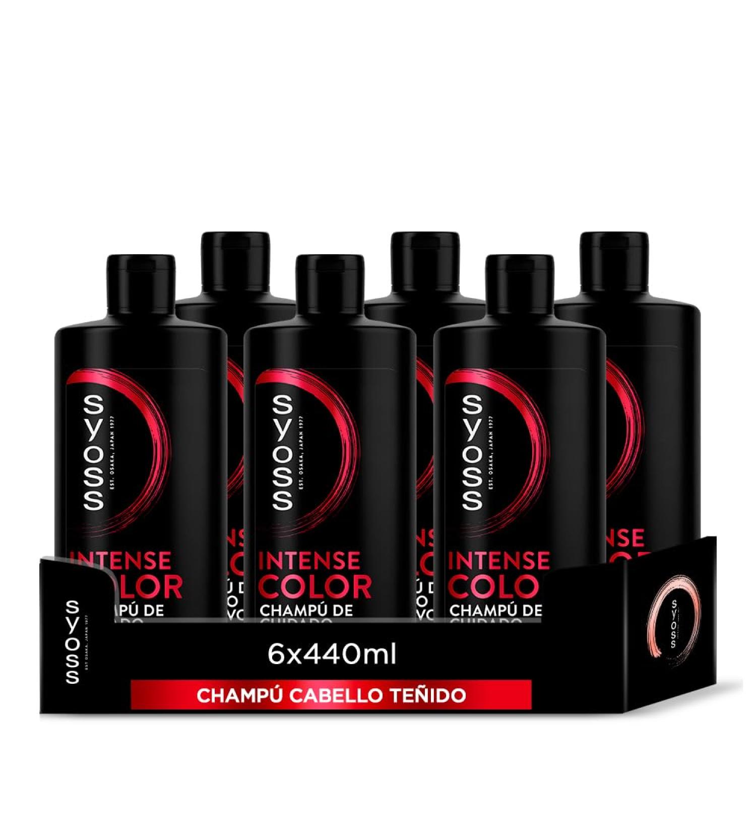  Syoss Syoss 6 x Coloured Shampoo for Coloured or Highlighted Hair 440ml (2640ml) - Protects Colour Intensity for Up to 12 Weeks - Hair Like Just Out of the Barber - Buy Online on GoSupps.com
