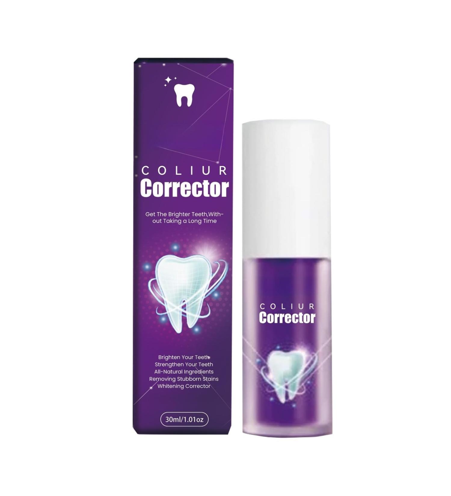 2025 Purple Toothpaste for Teeth Whitening Purple Whitening Toothpaste for Yellow Tooth Gentle Teeth Stain Remover Brighten & Refresh