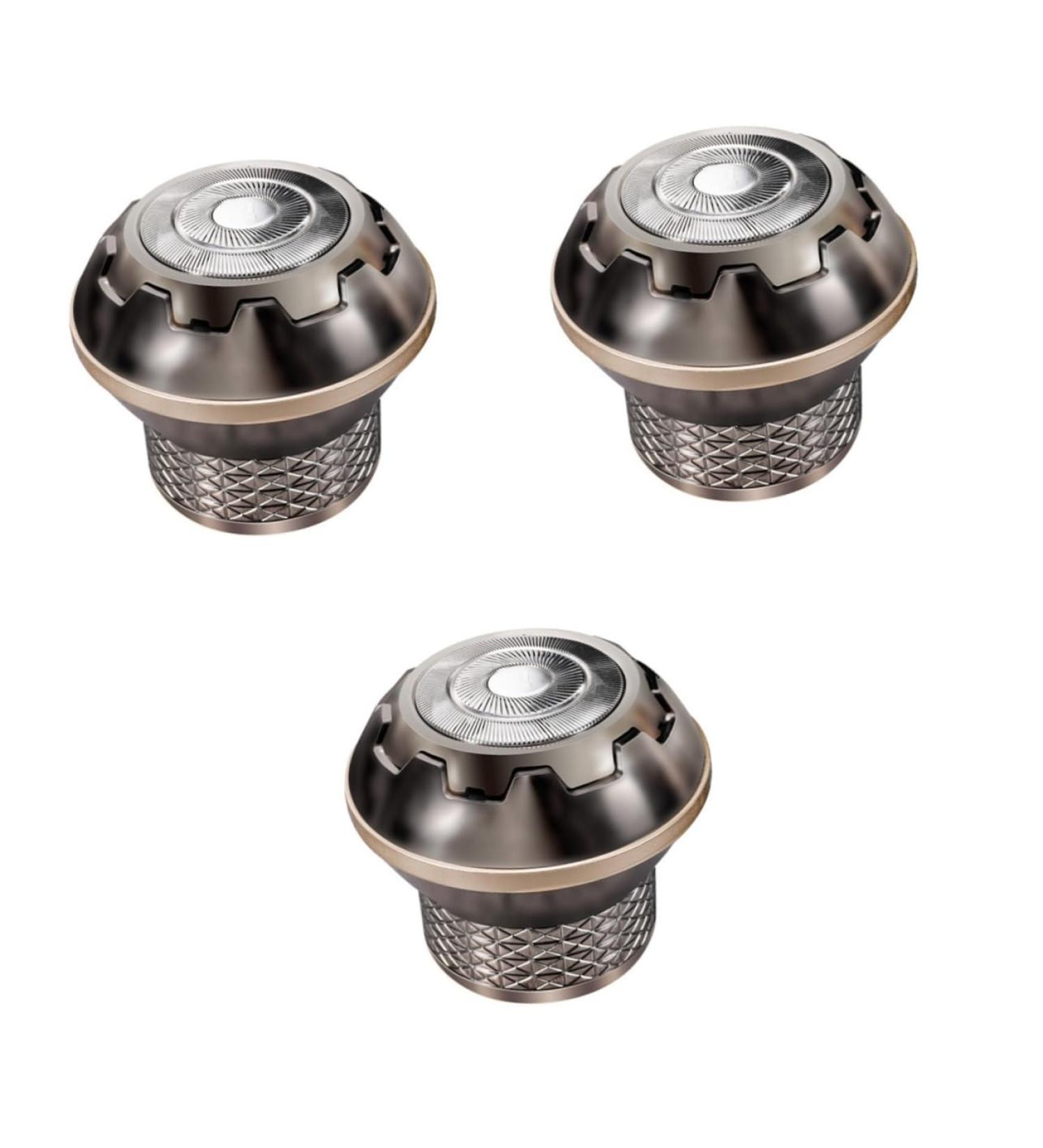 Buy Minkissy 3 Sets Baldhead Portable Hair Clipper & Rotary Shaver for Men - USB Charging Vintage Design Stainless Steel | Multifunctional Electric Body Trimmer - Buy Online on GoSupps.com