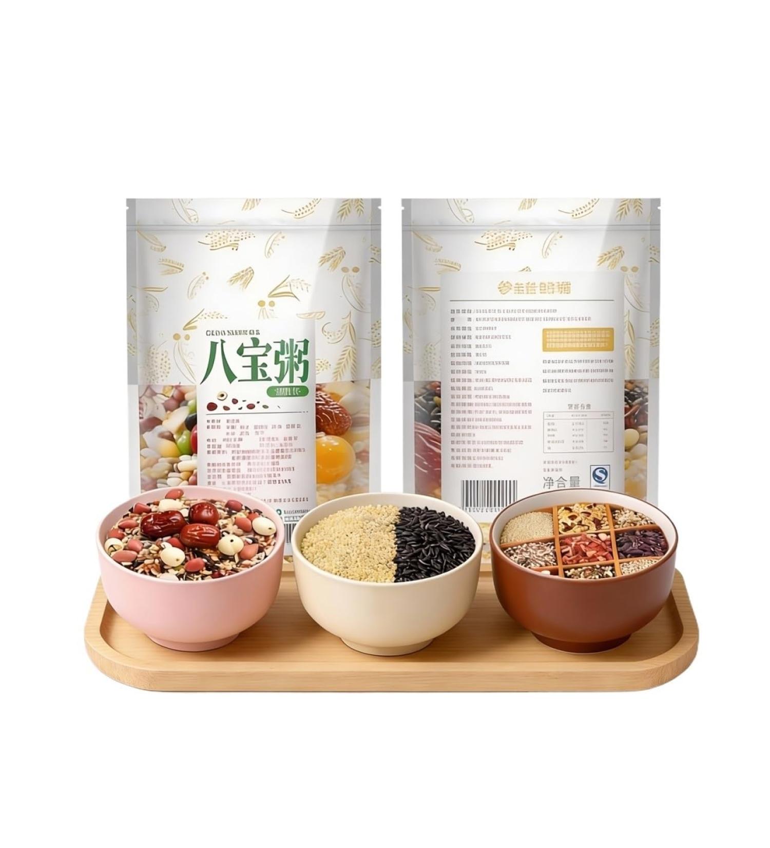 500 G X 3 Sachets De M lange Bouillie Aux Huit Tr sors Ingr dients Congee Multigrains For Un Petit-d jeuner Facile Cuisiner Sucr e C r ales Fra ches Scell es Sous Vide - Buy Online on GoSupps.com