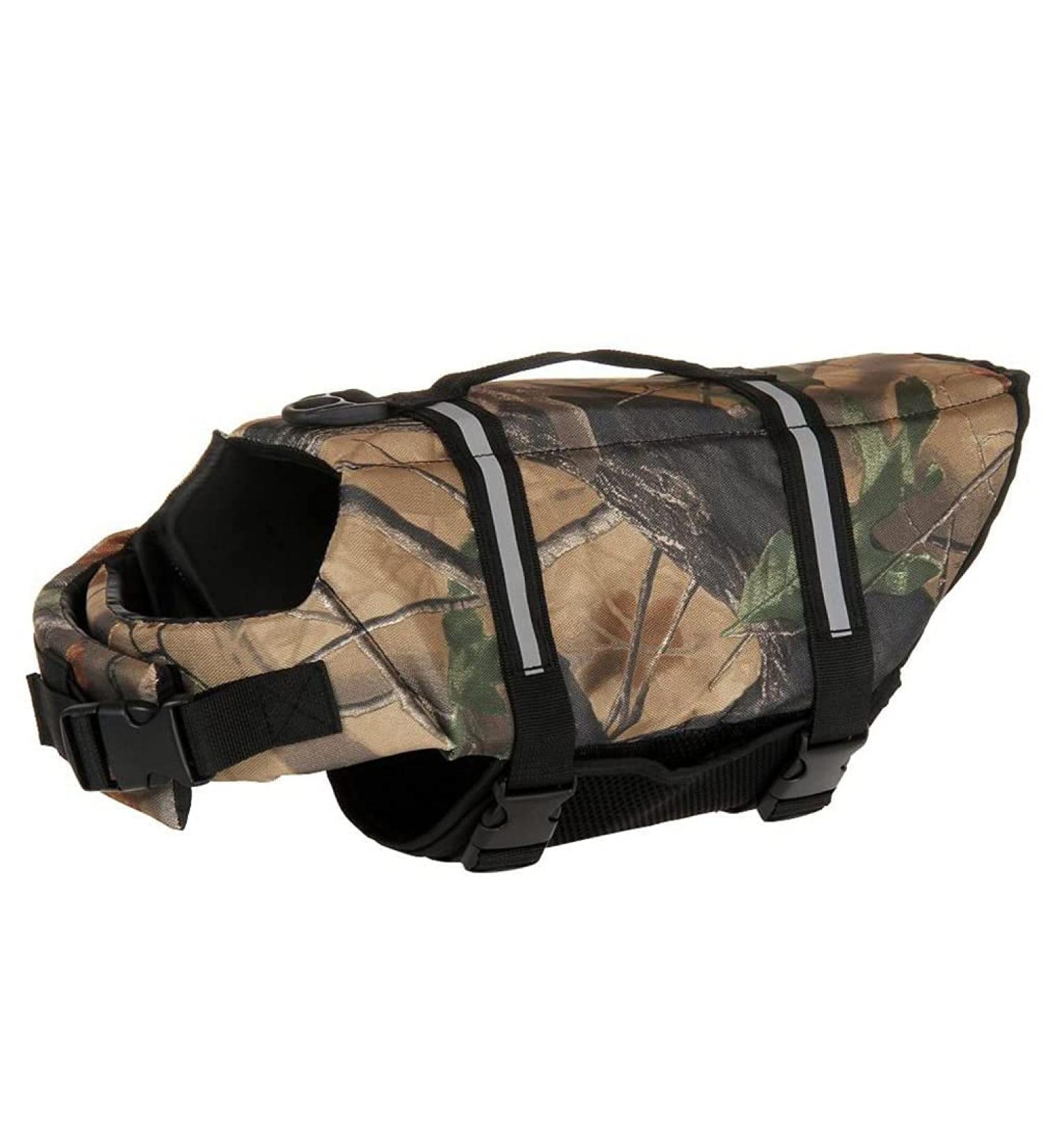 Buy Dog Life Jacket Safety Coat & Swimming Vest for Small & Large Dogs | Camouflage Design - Buy Online on GoSupps.com