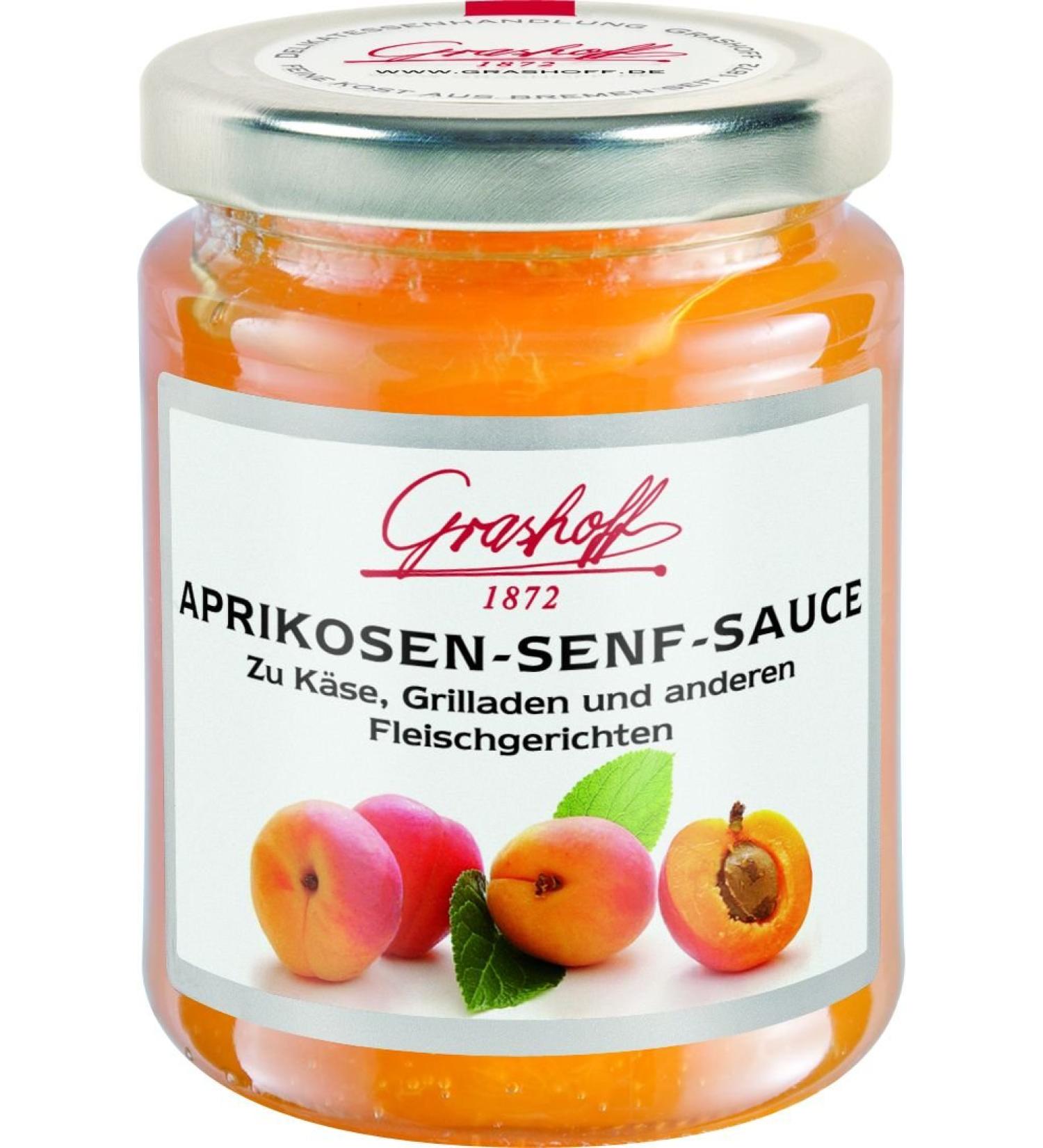 Grashoff Grashoff Apricot Mustard Sauces 200 ml (3 x 200 ml) Pack of 3