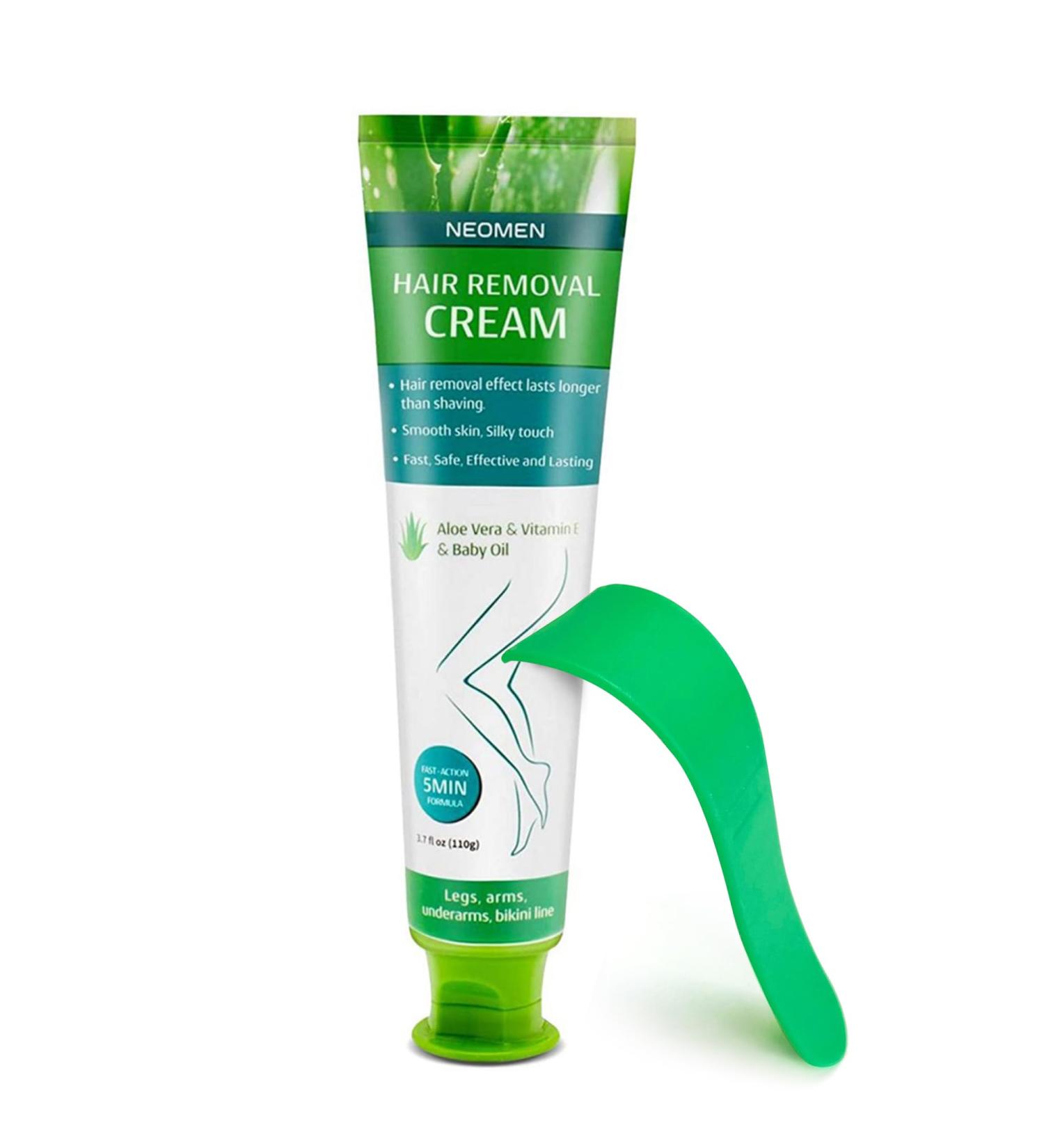 Buy Painless Hair Removal Cream for Sensitive Skin | Fast-Acting Aloe Vera Formula for Face Body & Bikini - Paraben & Sulfate Free - Buy Online on GoSupps.com