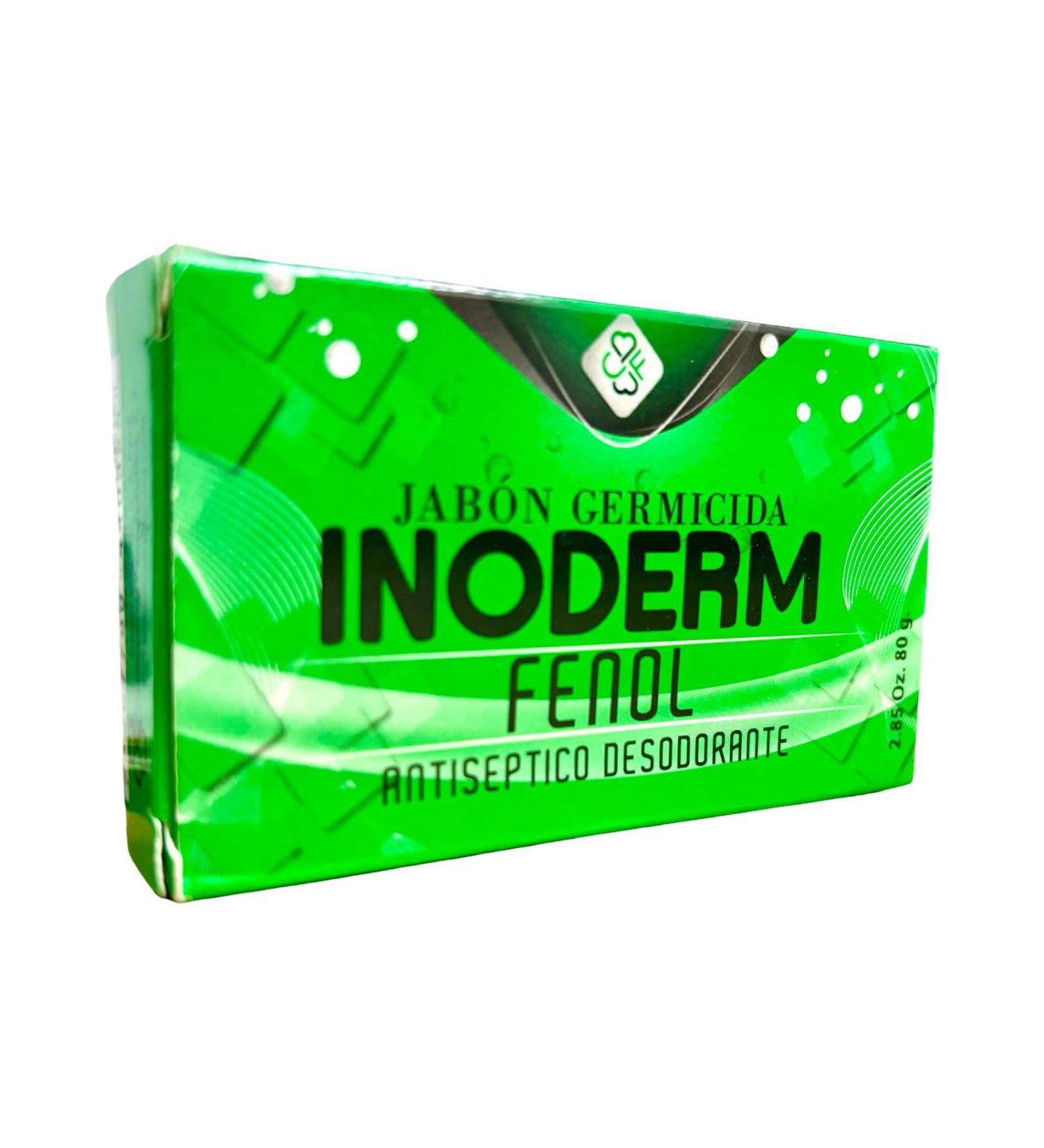 Inoderm jabon Phenol Soap Bar 80g Purifying Cleanser for Oily and Problem-Prone Skin Deep Cleansing Formula for Face and Body - Buy Online on GoSupps.com