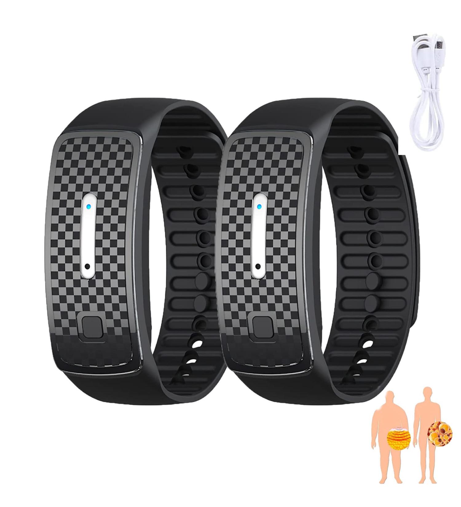 Matteo Ultrasonic Body Shape Wristband: Lymph Detox Magnetic Bracelet for Men and Women - Black - Buy Online on GoSupps.com