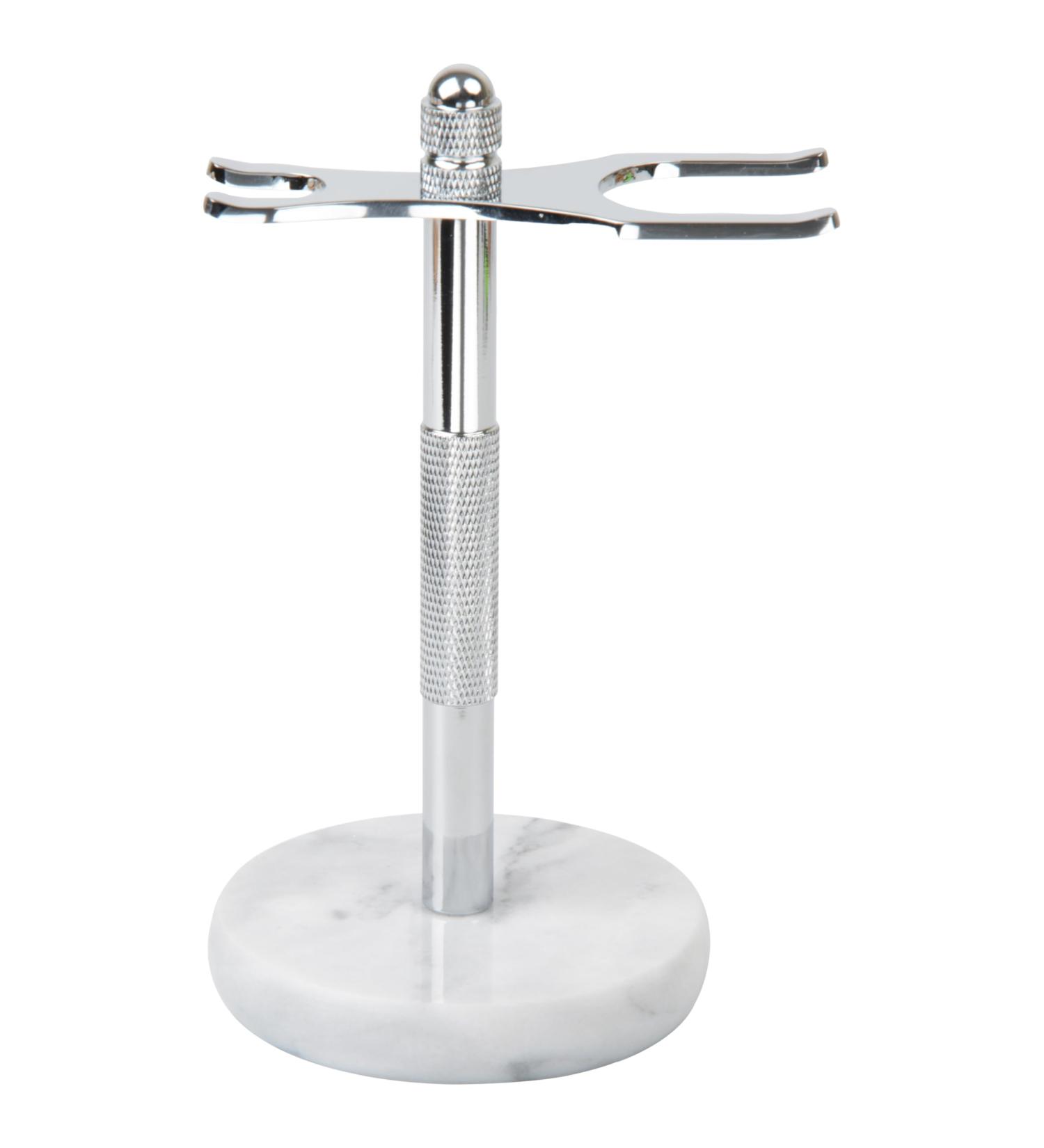 GMYIAK Razor and brush stand razor holder with marble base is more stable the base does not rust and the fitted protective distance protects your worktop a gift (white) - Buy Online on GoSupps.com