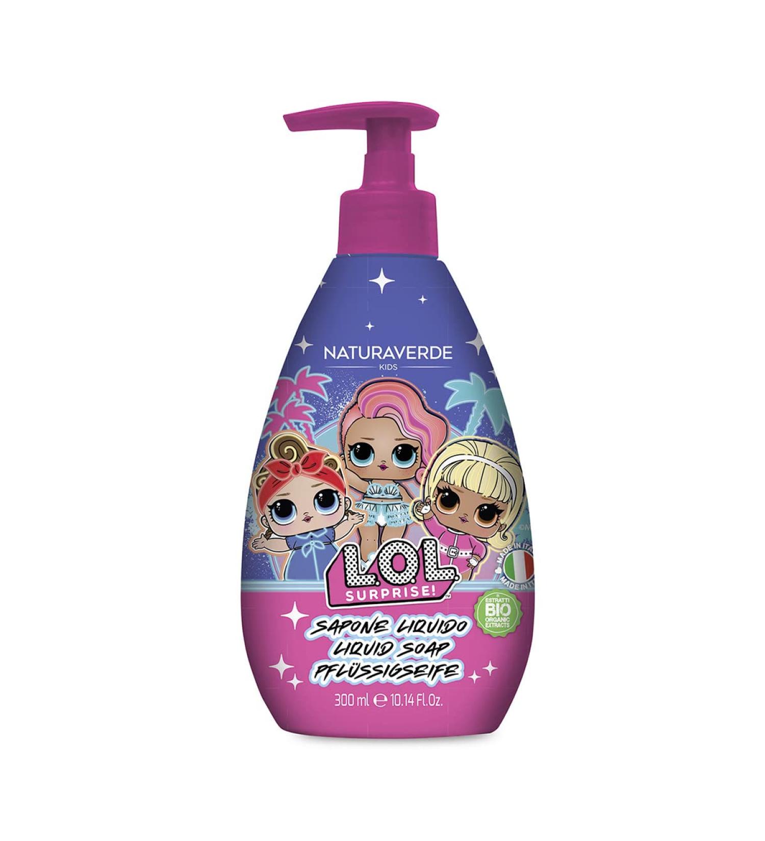  Naturaverde Naturaverde Kids L.O.L. Surprise Liquid Soap 300 ml - Buy Online on GoSupps.com