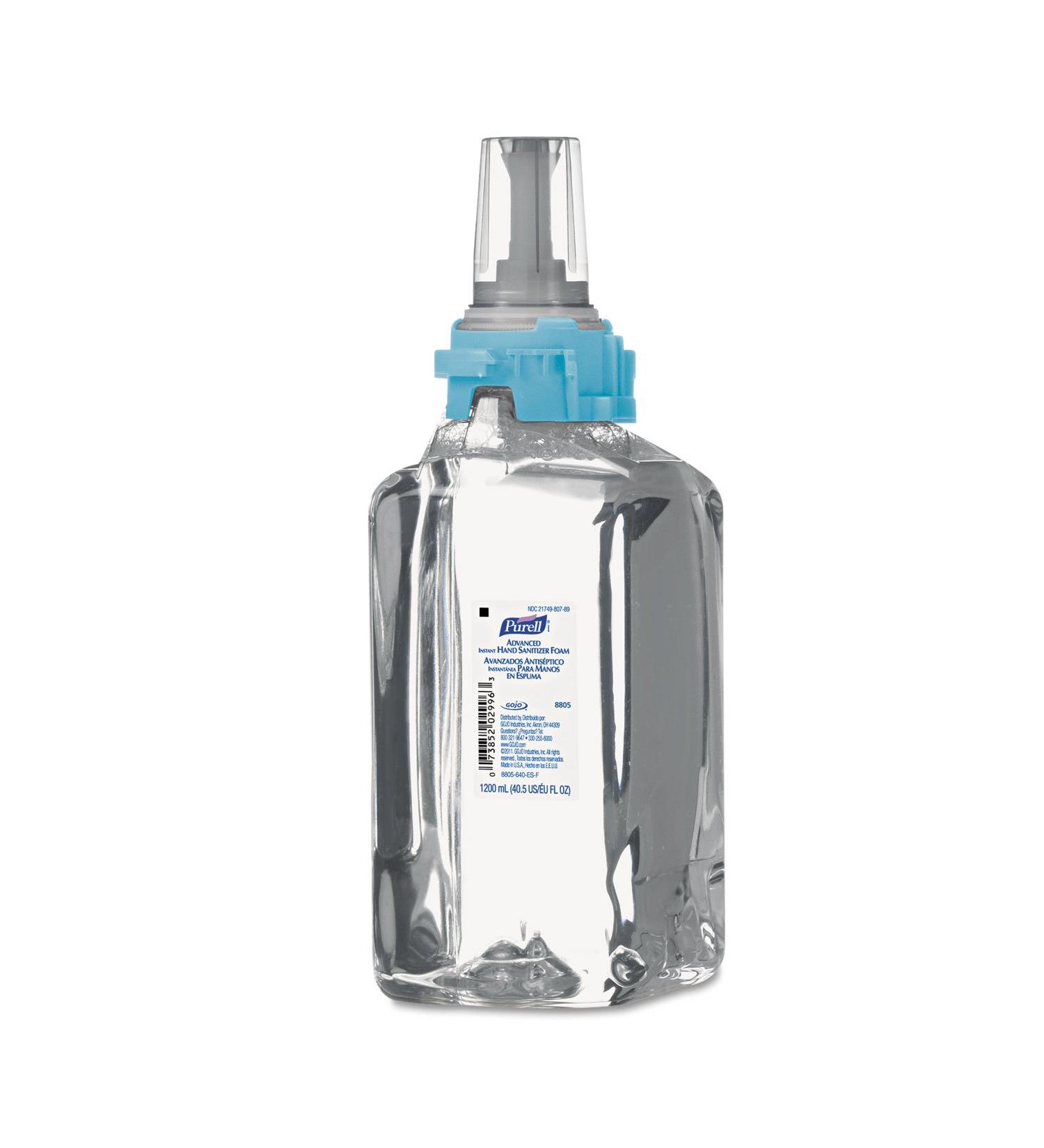 Purell 880503 Advanced Hand Sanitizer Foam ADX-12 1200mL Refill Clear 3/Carton - Buy Online on GoSupps.com