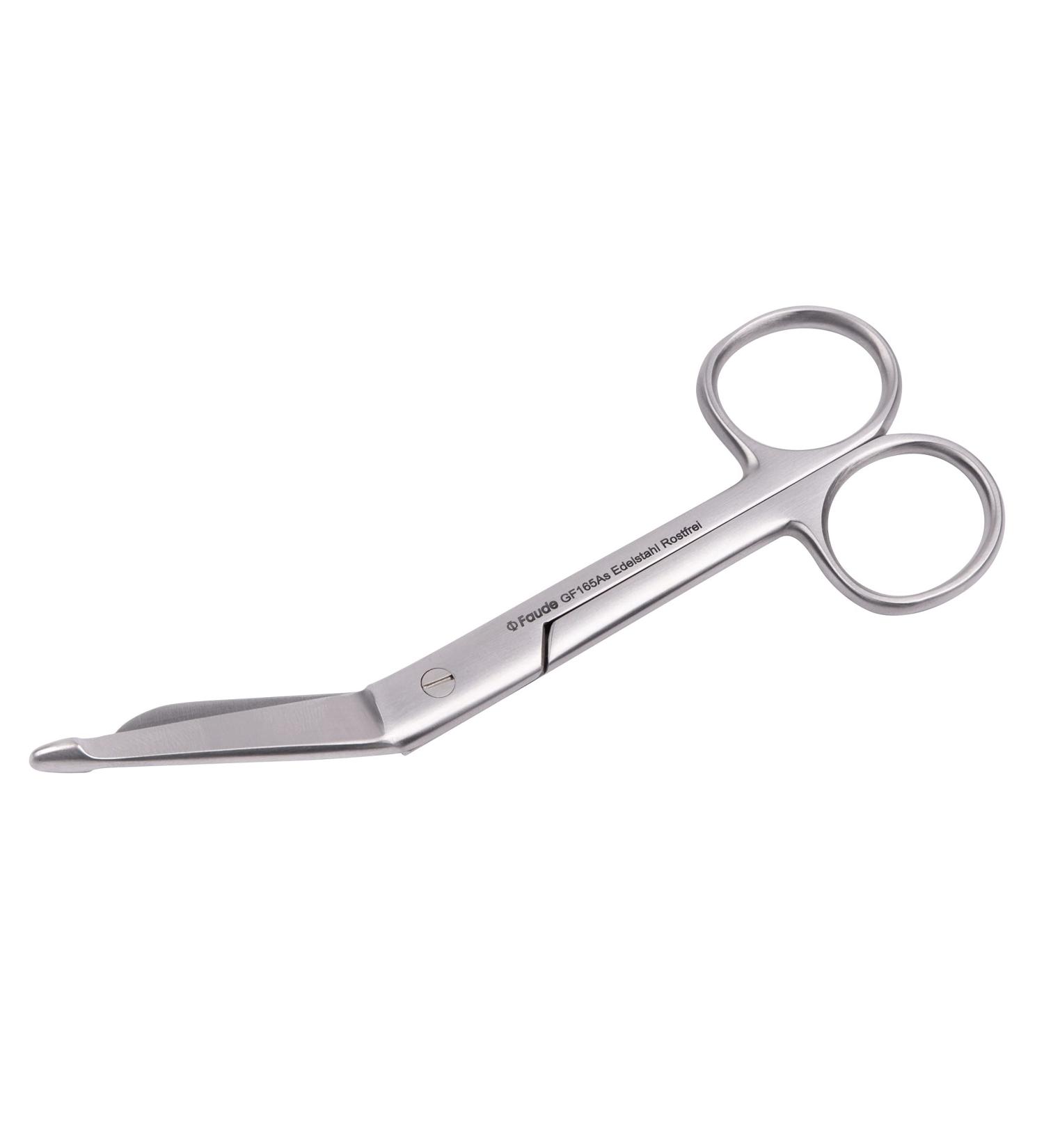 High-Quality Faude Bandage Scissors - Extra Sharp Stainless Steel (14.5cm) for Bandages & Plasters - Ideal for Medical & Emergency Use - Buy Online on GoSupps.com