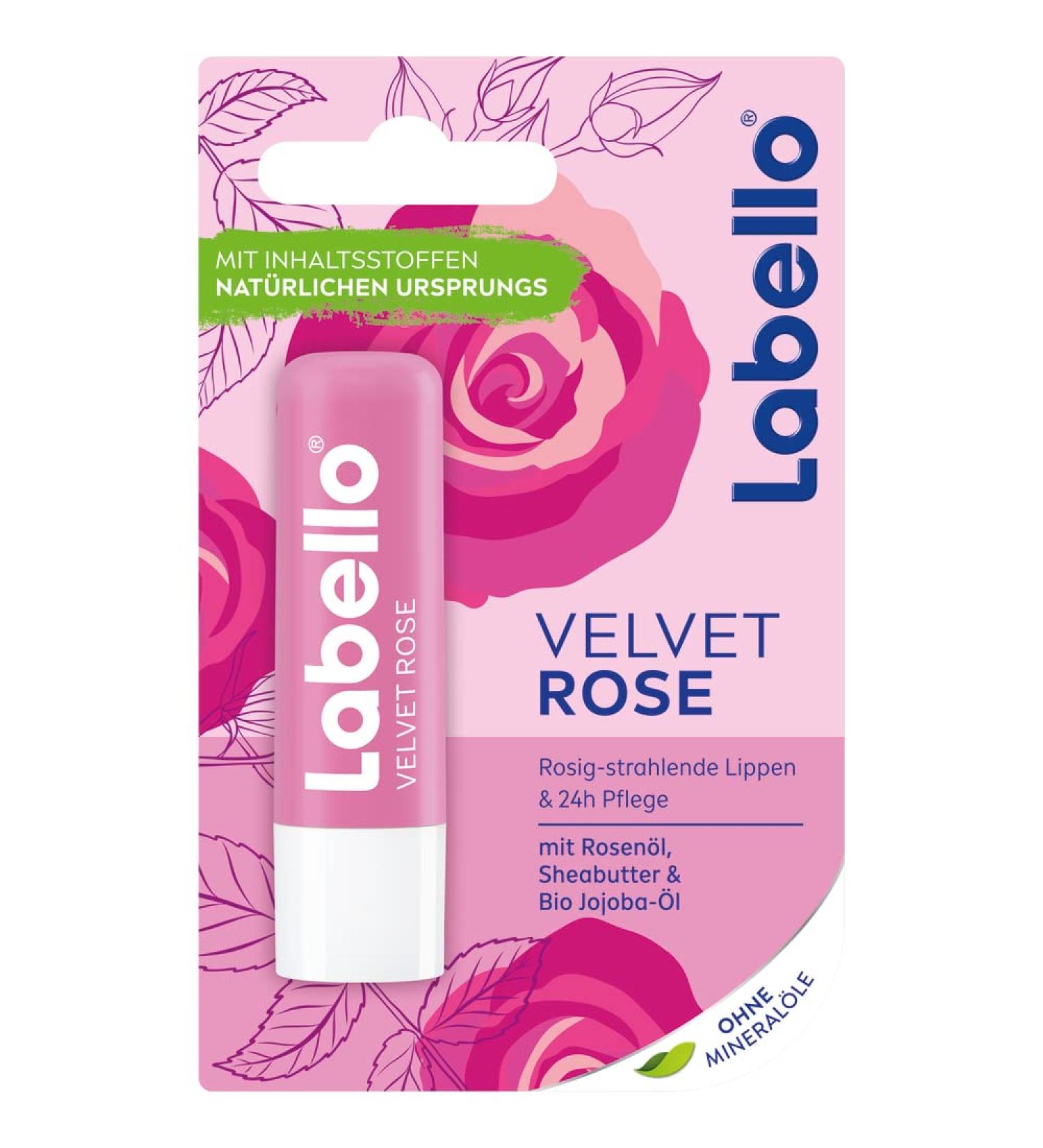 Buy Labello Velvet Rose Lip Care Stick 4.8g | Nourishing Lip Balm for Soft Lips - International Shipping Available - Buy Online on GoSupps.com
