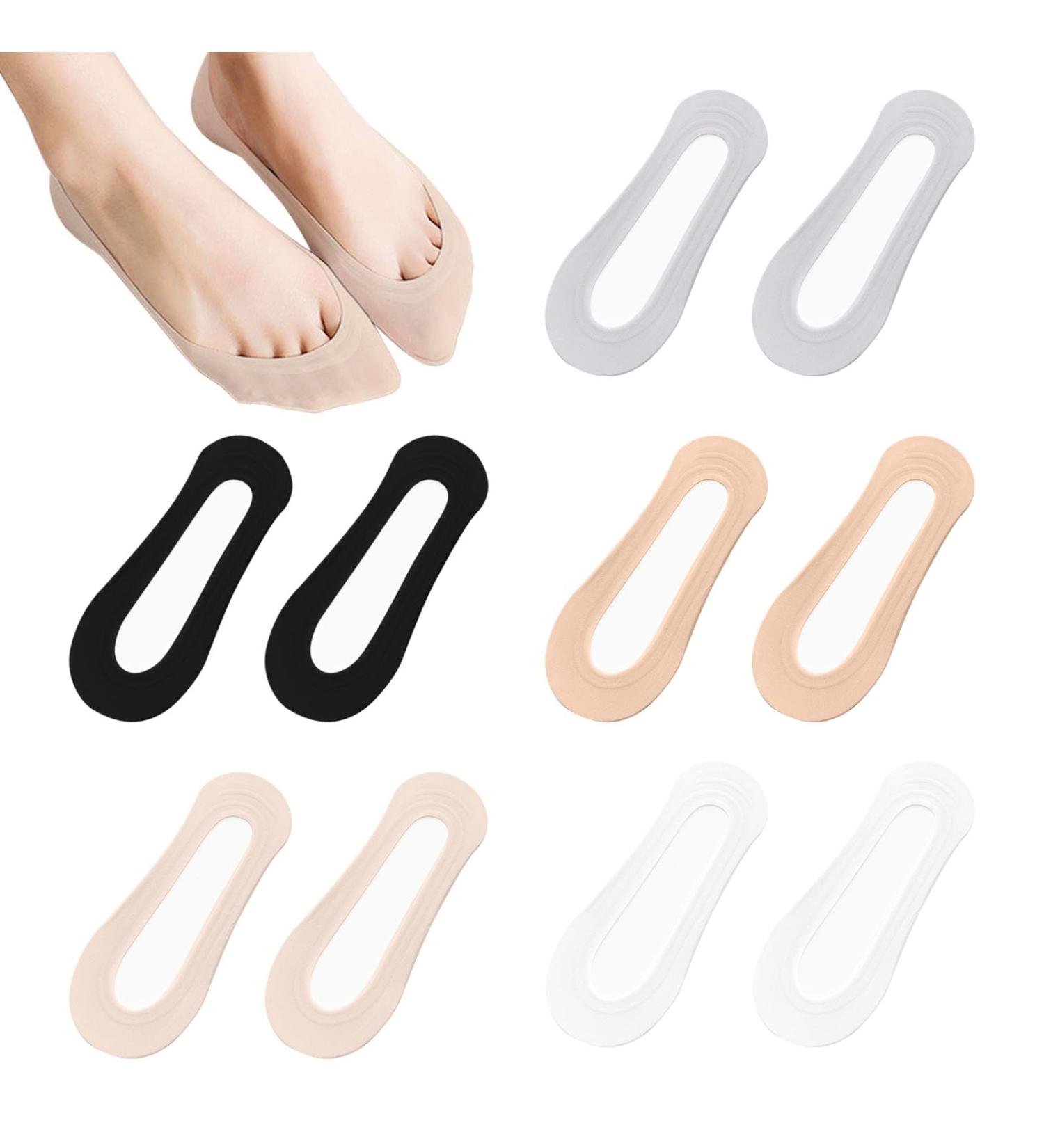 Zocone Invisible Women's Socks - Breathable Non-Slip Sports Socks for Home School & Office | Fast Drying & Comfortable | Sizes 35-38 in Black White Pink Gray & Skin Tones - Buy Online on GoSupps.com