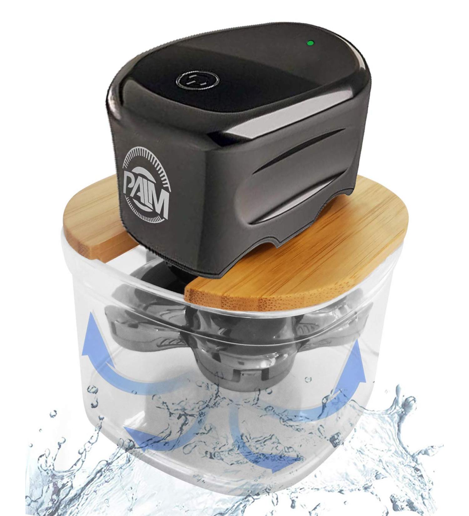 FitSand Bamboo Shaver Rinse Stand - Compatible with Skull Shaver Palm Pitbull Butterfly Kiss & Bald Eagle Razors - Eco-Friendly & Durable - Buy Online on GoSupps.com