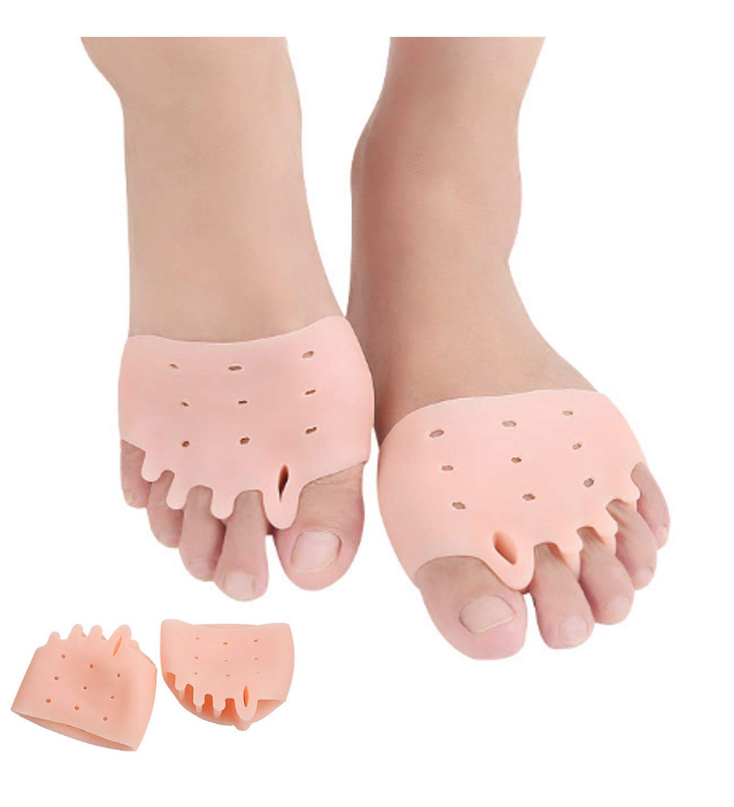 1 Pair Silicone Toe Separators & Metatarsal Pads for Women - Forefoot Cushions for Neuroma, Blisters, and Diabetic Feet - Buy Online on GoSupps.com