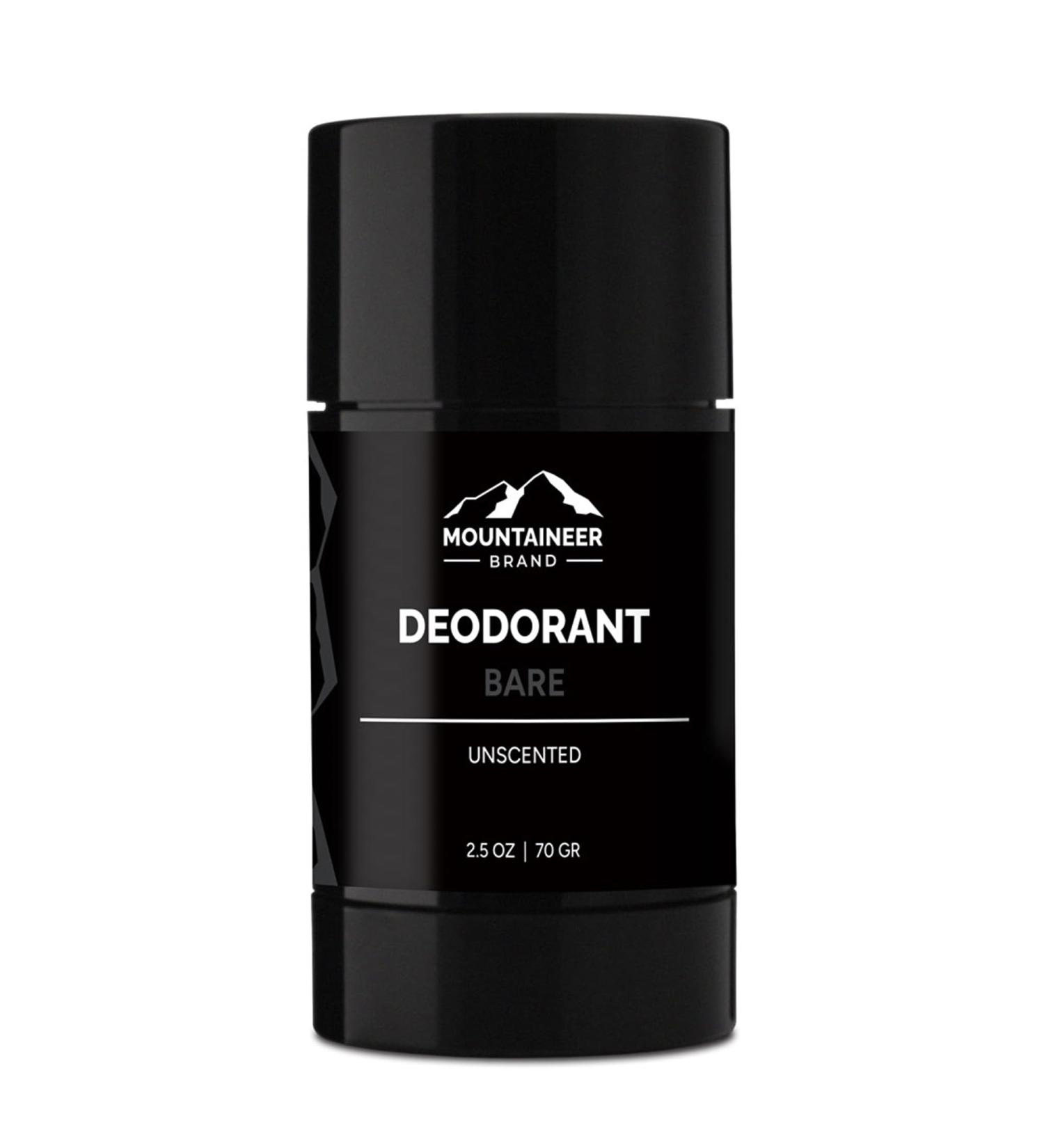 Mountaineer Brand All Natural Deodorant Stick by Mountaineer Brand | Stay Fresh With Safer Ingredients | 2.5 oz (Unscented) - Buy Online on GoSupps.com