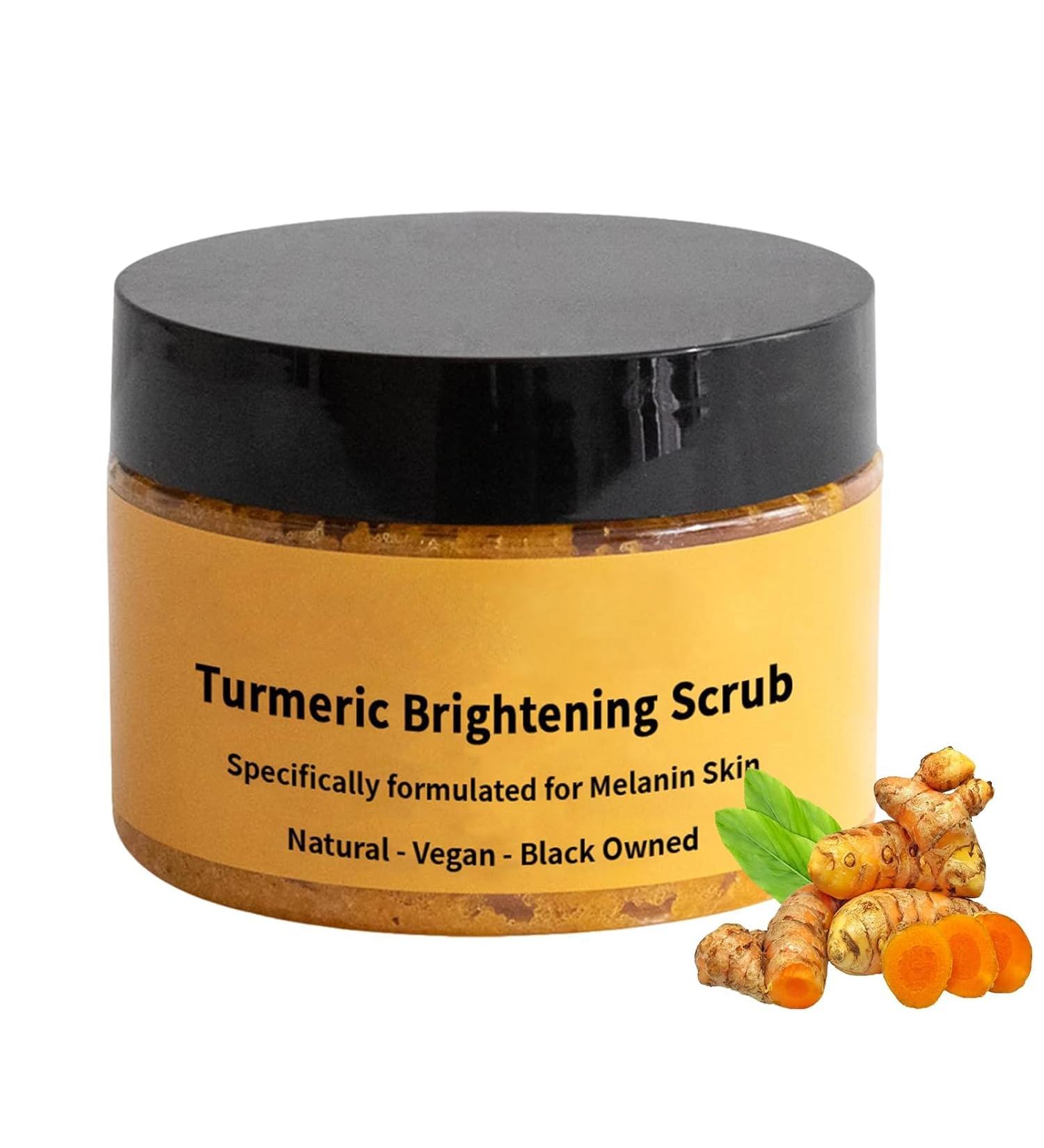 Turmeric Brightening Scrub 100g Natural Turmeric Body Scrub Suitable for Inside Thigh Bikini Area - Buy Online on GoSupps.com