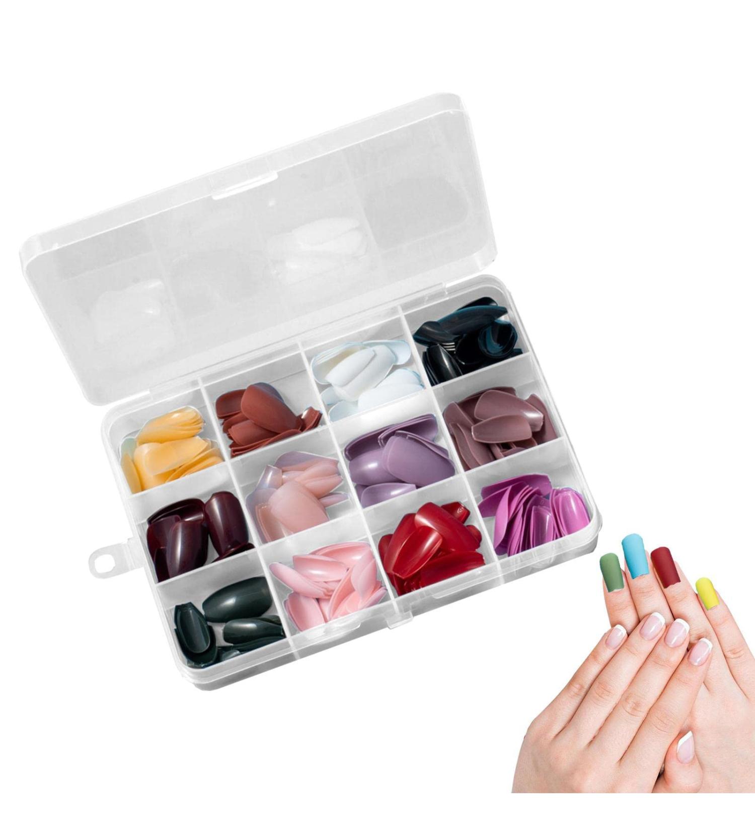 Nails Press on Matte and Glossy False Nail Tips - Easy to Use and Portable Ballerina Coffin Press on Nails for Shiny Short Ballet - Buy Online on GoSupps.com