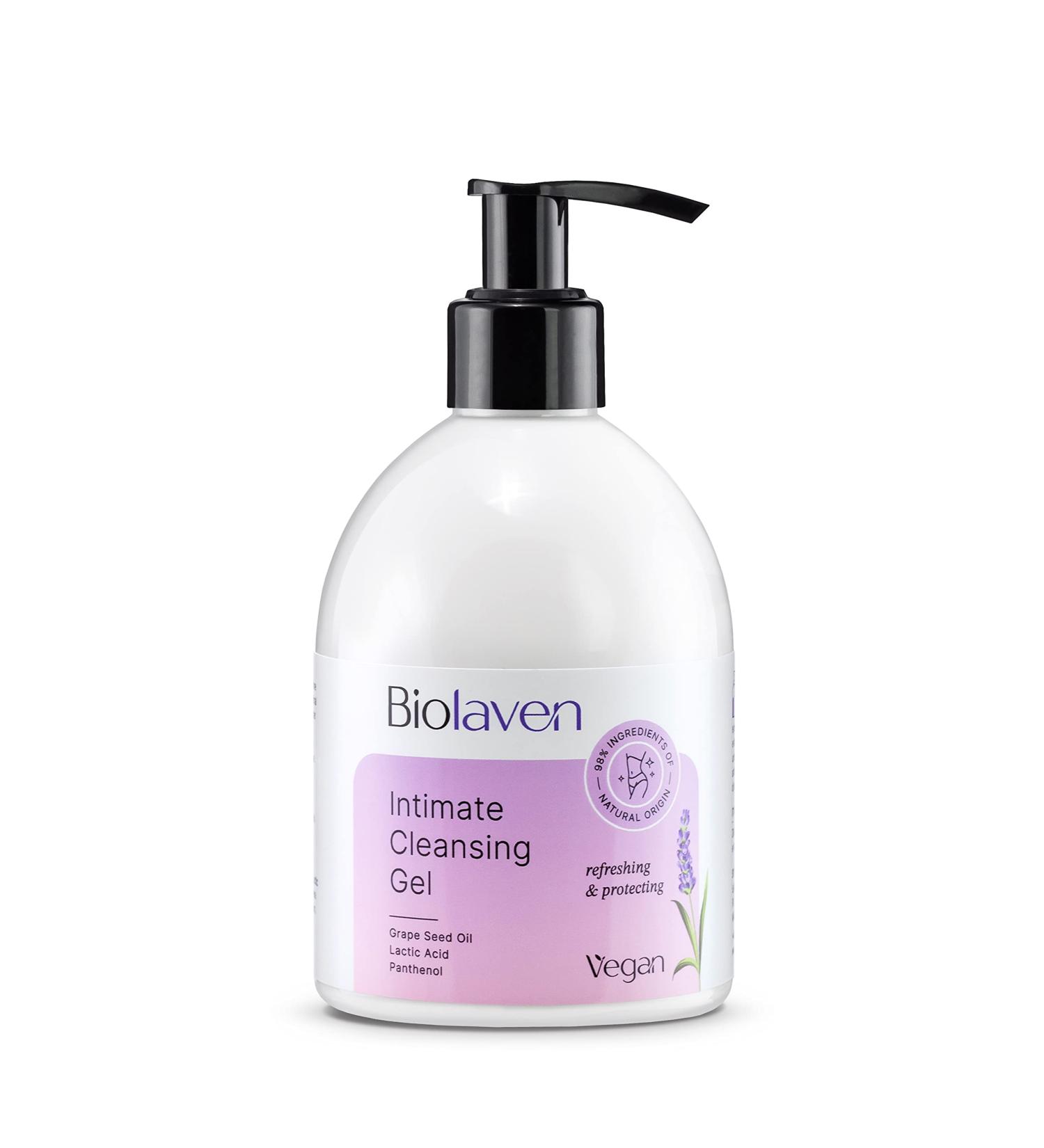 BIOLAVEN Intimate Wash Gel 300ml - Vegan Women's Intimate Care | Natural Cosmetics for Gentle Cleansing - Buy Online on GoSupps.com
