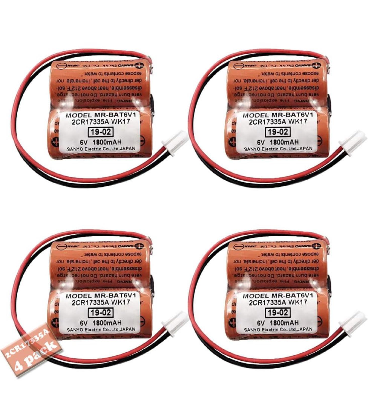 6V 1800mAh MR-BAT6V1 Battery 4 Pack for Mitsubishi M80 Driver & MR-J4 Servo System - International Shipping Available - Buy Online on GoSupps.com
