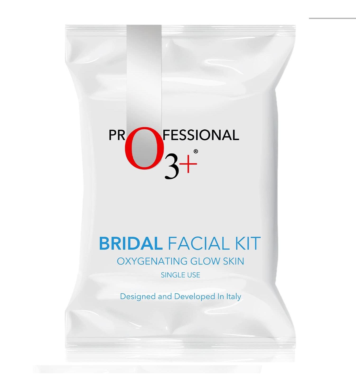 O3+ Bridal Facial Kit Oxygenating Glow Skin for Deep Cleansing Bright & Radiant Complexion Suitable for All Skin Types (81g Single Use) - Buy Online on GoSupps.com