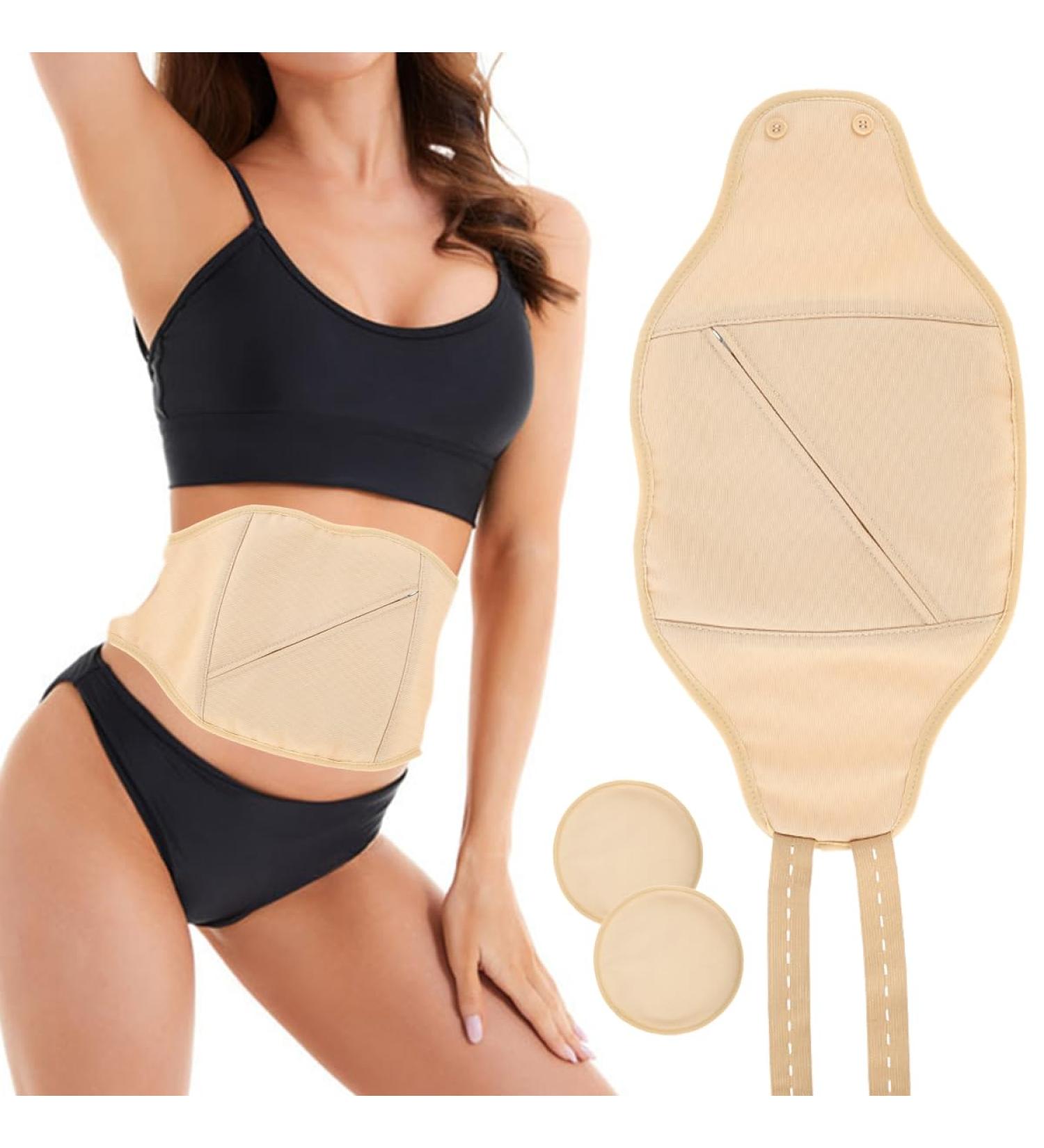 2/3Pcs Neck Waist Oil Pack Set Washable Reusable Essential Oil Wrap Mess-Free Oil Pack Wrap with Adjustable Elastic Strap Comfortable Oil Pack Leak-Proof Oil Pack for Neck Waist 1 pair of chest pads Khaki No. 3 Waist - Buy Online on GoSupps.com