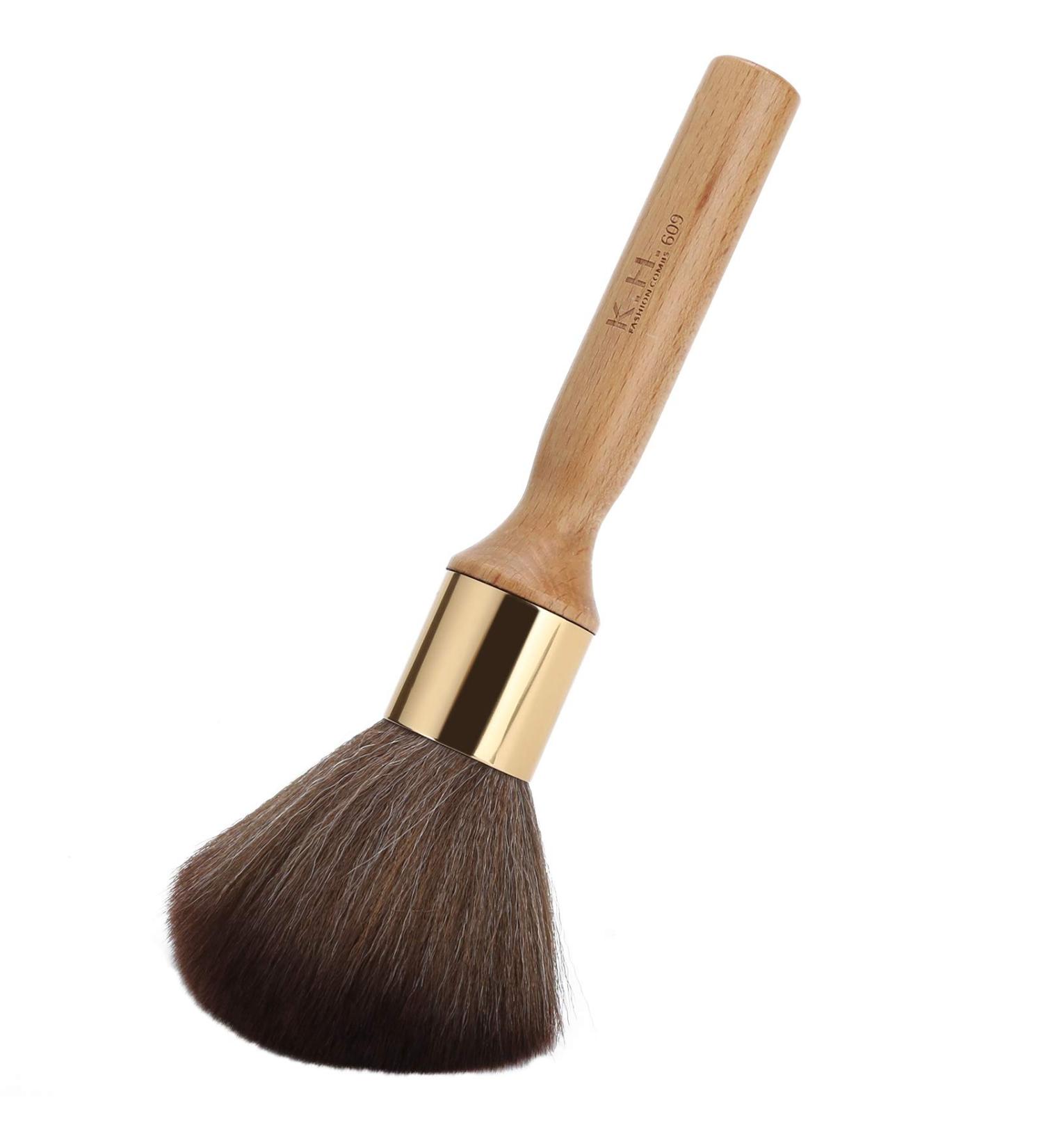 Sunicon Neck Duster Brush Large Barber Brush Neck Duster Long Handle Neck Face Cleaning Hairbrush Soft Bristles Brush Salon Barber Hairdressing Brush Hair Cutting Tools (Wood Color) - Buy Online on GoSupps.com
