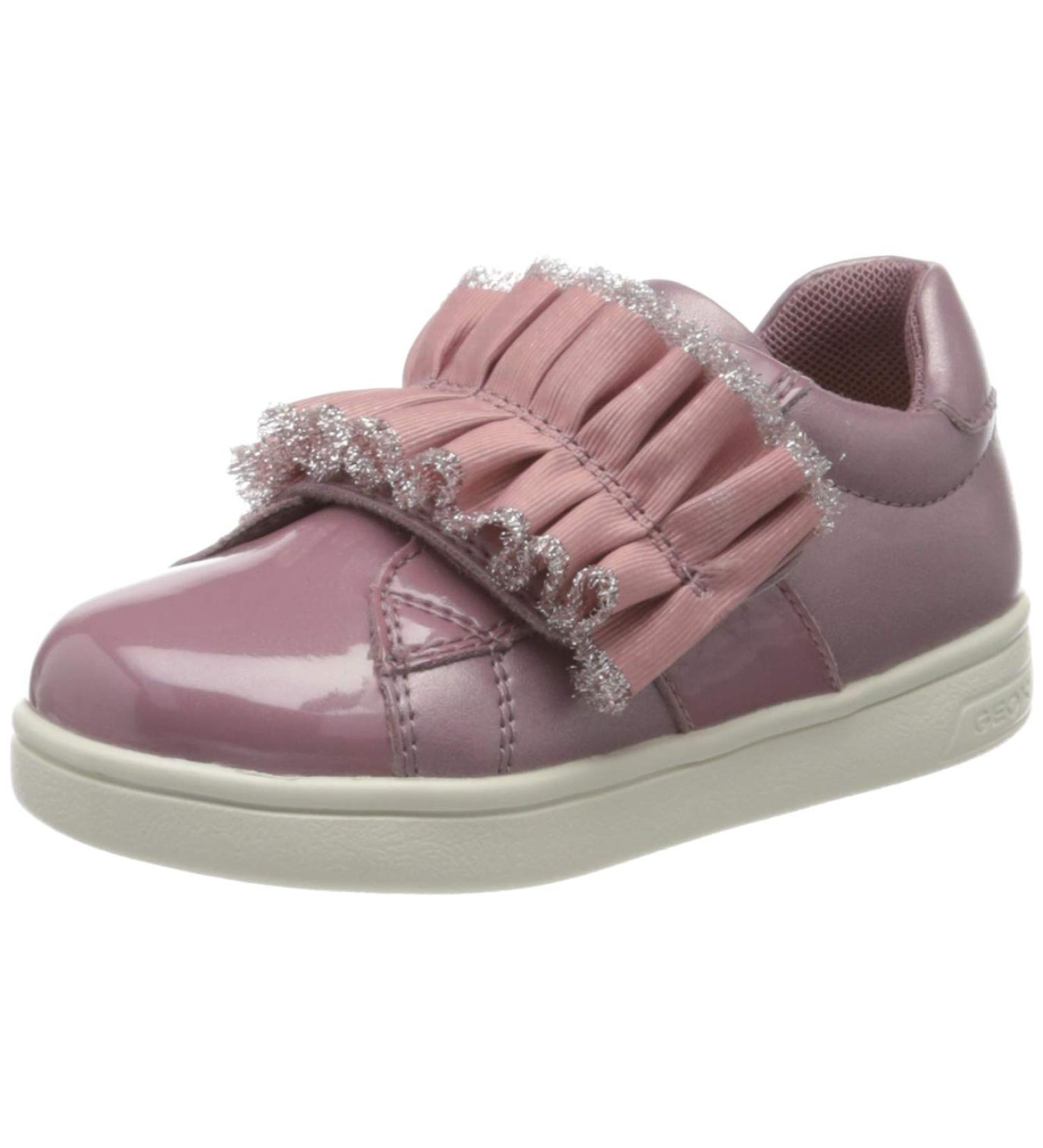 Geox Baby Girls B Djrock Low-Top Sneakers - Pink - Size 9 UK Child (Dk Pink C8006) - Buy Online on GoSupps.com