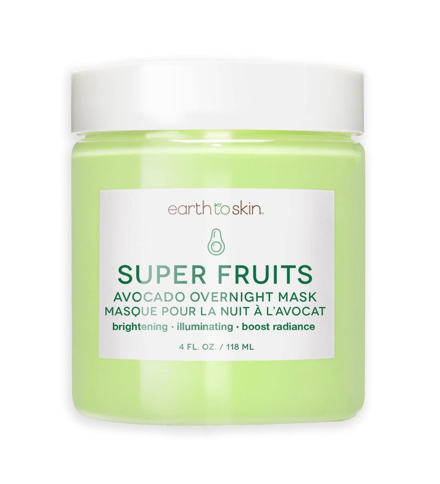 Buy Earth To Skin Super Fruits Avocado Overnight Mask 4.0 Fl Oz | Best International Shipping | Hydrating Face Mask - Buy Online on GoSupps.com