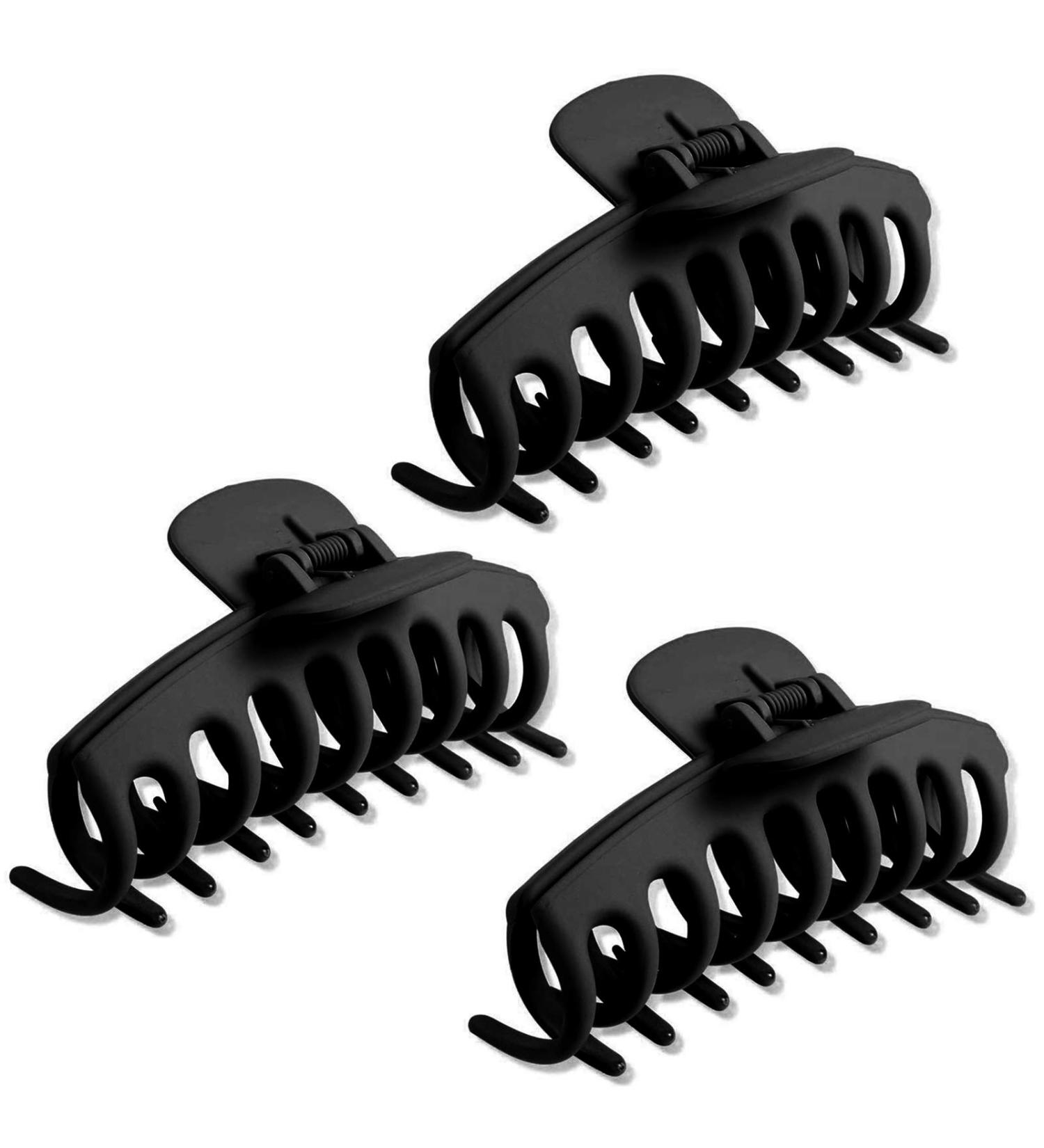 3 Pieces Large Hair Clips - Non-Slip Claw Clips for Women | Irregular Metal Hairpins - Buy Online on GoSupps.com