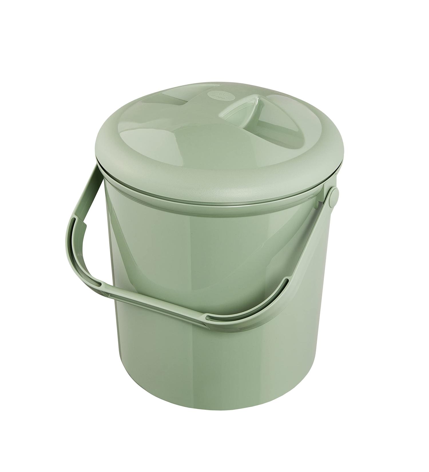 Rotho Babydesign Bella Bambina Diaper Pail - Shale Green | Eco-Friendly & Stylish Baby Accessories for International Shipping - Buy Online on GoSupps.com