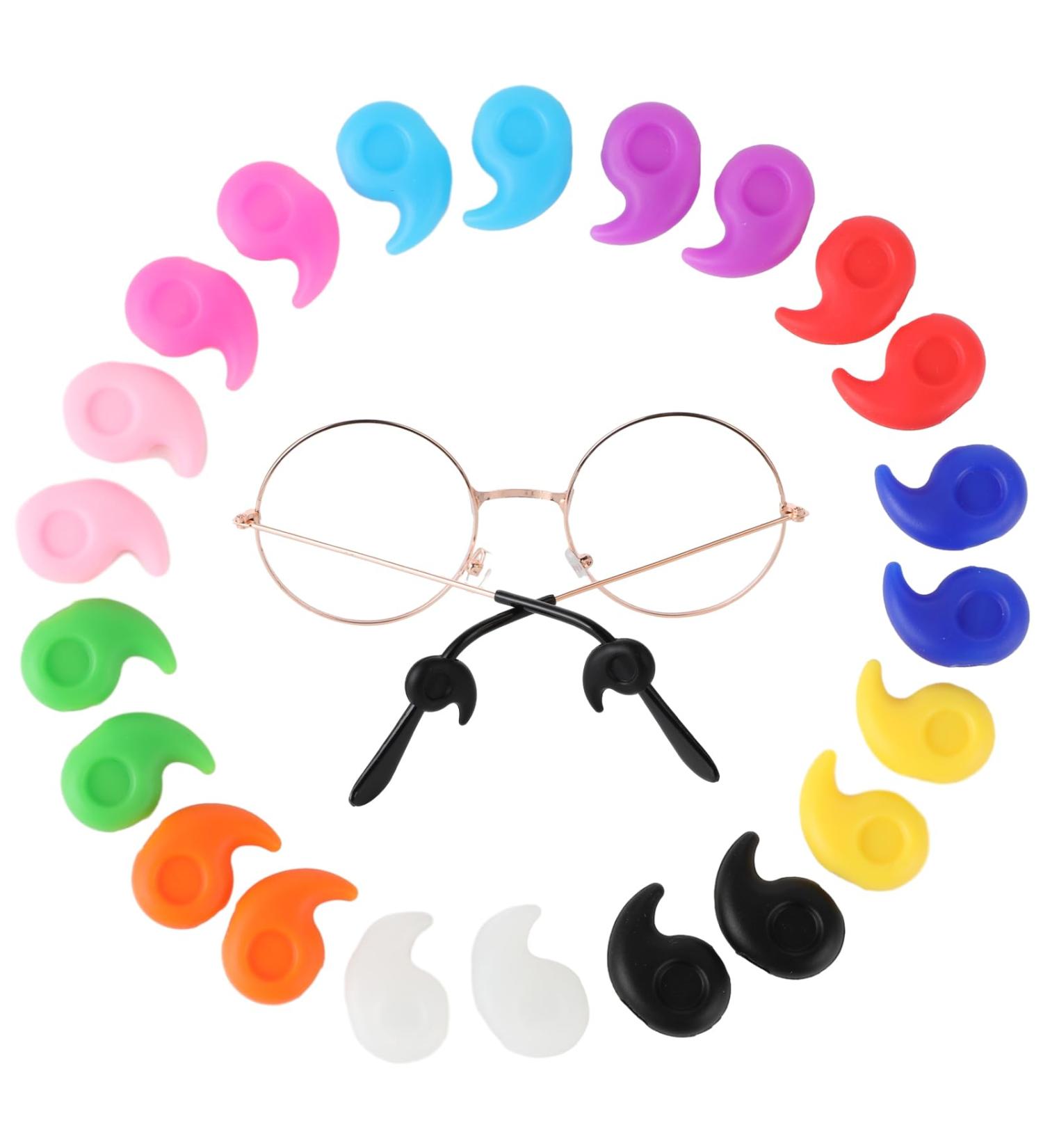 Shop Wllhyf 12 Pairs of Soft Silicone Glasses Ear Hooks - Anti-Slip Holders for Reading Glasses & Sunglasses - Perfect for Sports & Presbyopia - Buy Online on GoSupps.com