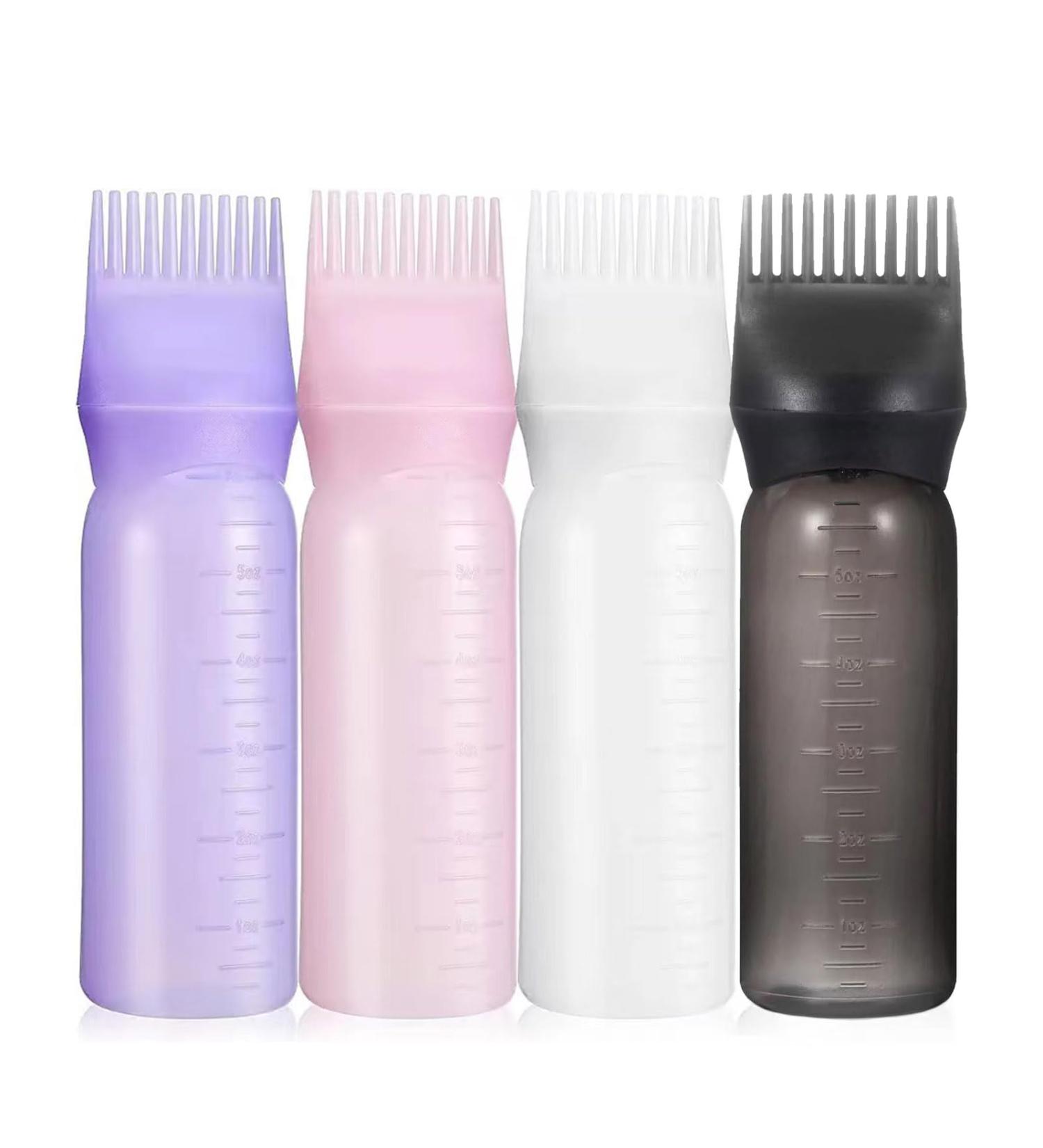 HAILM Root Comb Applicator Bottles 4 Pcs 6oz Root Comb Applicator Bottles -Achieve Salon-Quality Hair at Home Perfect for Hair Coloring and Dyeing - Buy Online on GoSupps.com