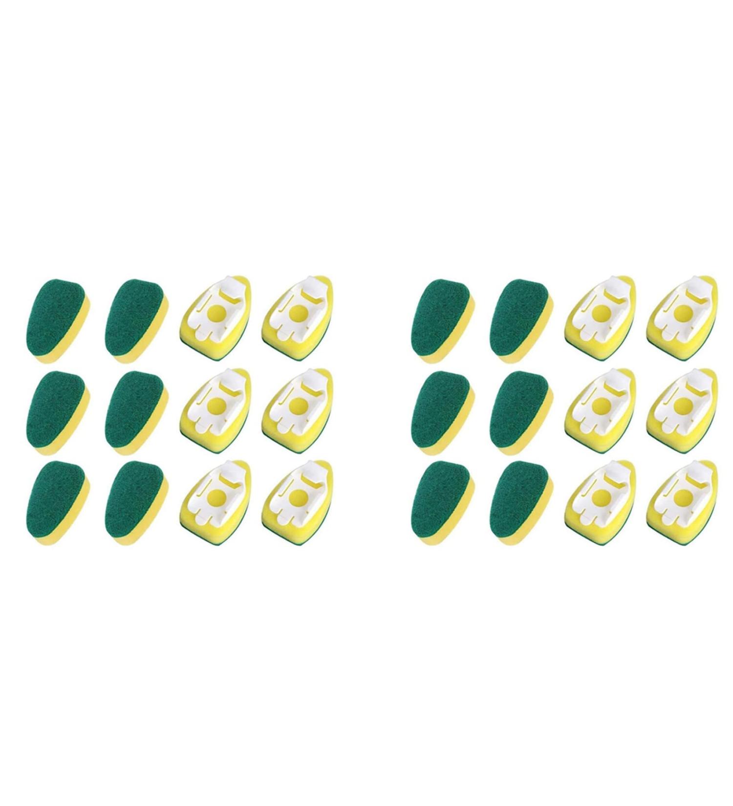 ALGONETO Heavy Duty Dish Wand Brush Sponge Refills Replacement Heads for Kitchen Sink Pot Cleaning Dish Sponge (24 Pieces) - Buy Online on GoSupps.com