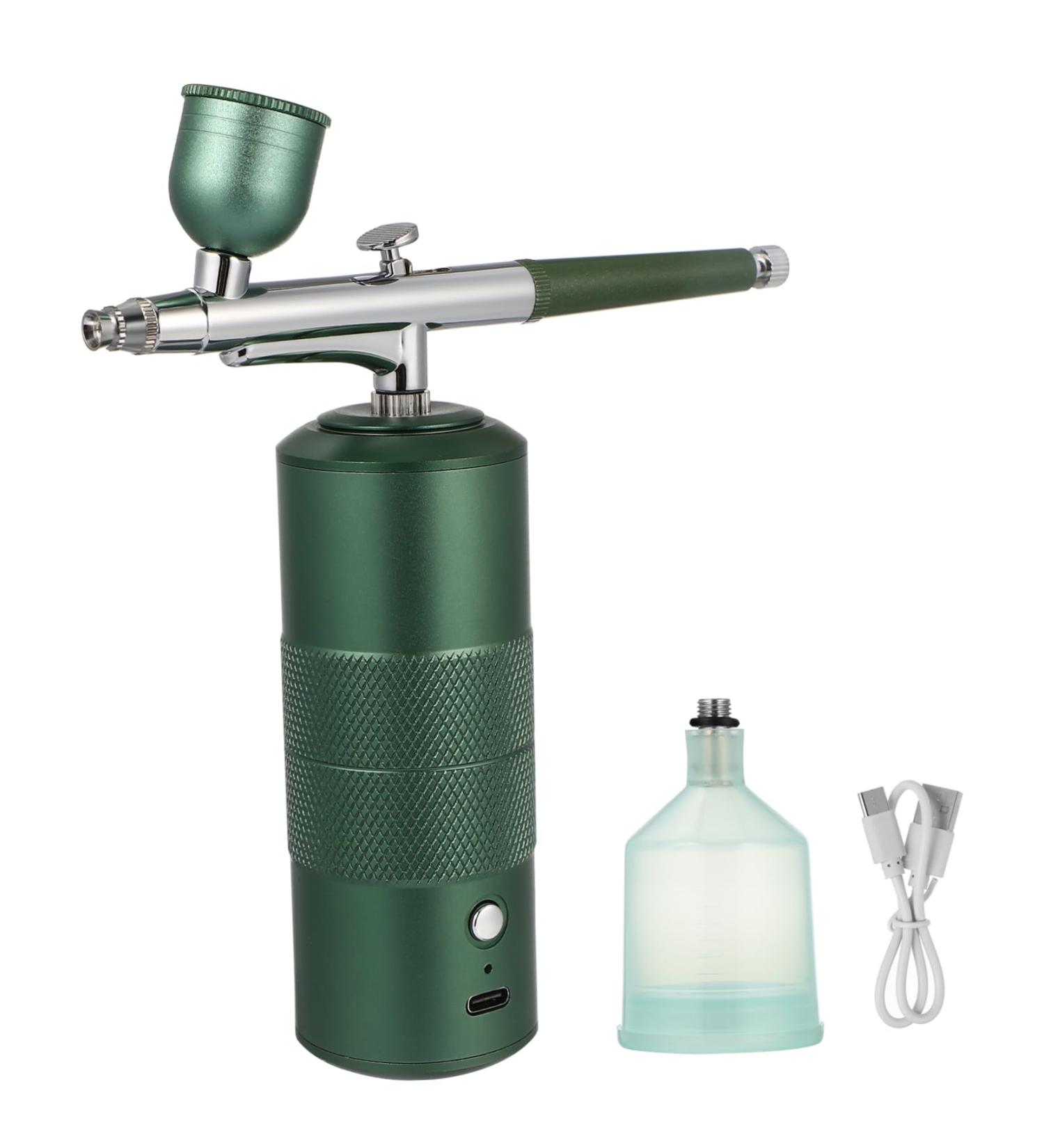 Airbrush Makeup Kit & Facial Moisturizer Portable Stainless Steel Nail Decorating Set for Flawless Results - Buy Online on GoSupps.com