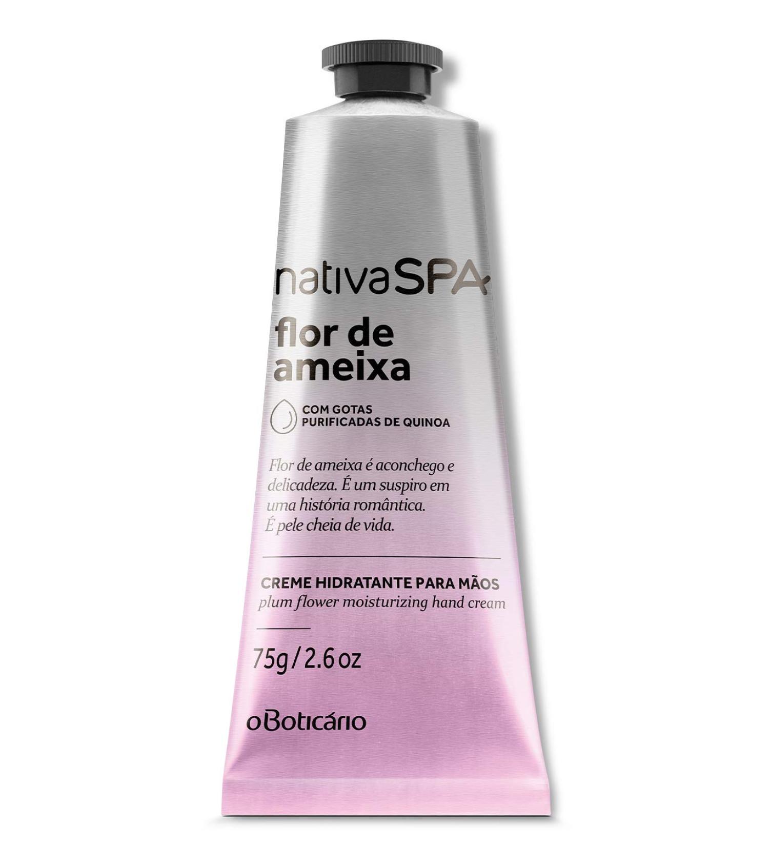 Boticario Nativa Spa Plum Flower Hand Moisturizing Cream 75g - 2.64 Oz - Buy Online on GoSupps.com