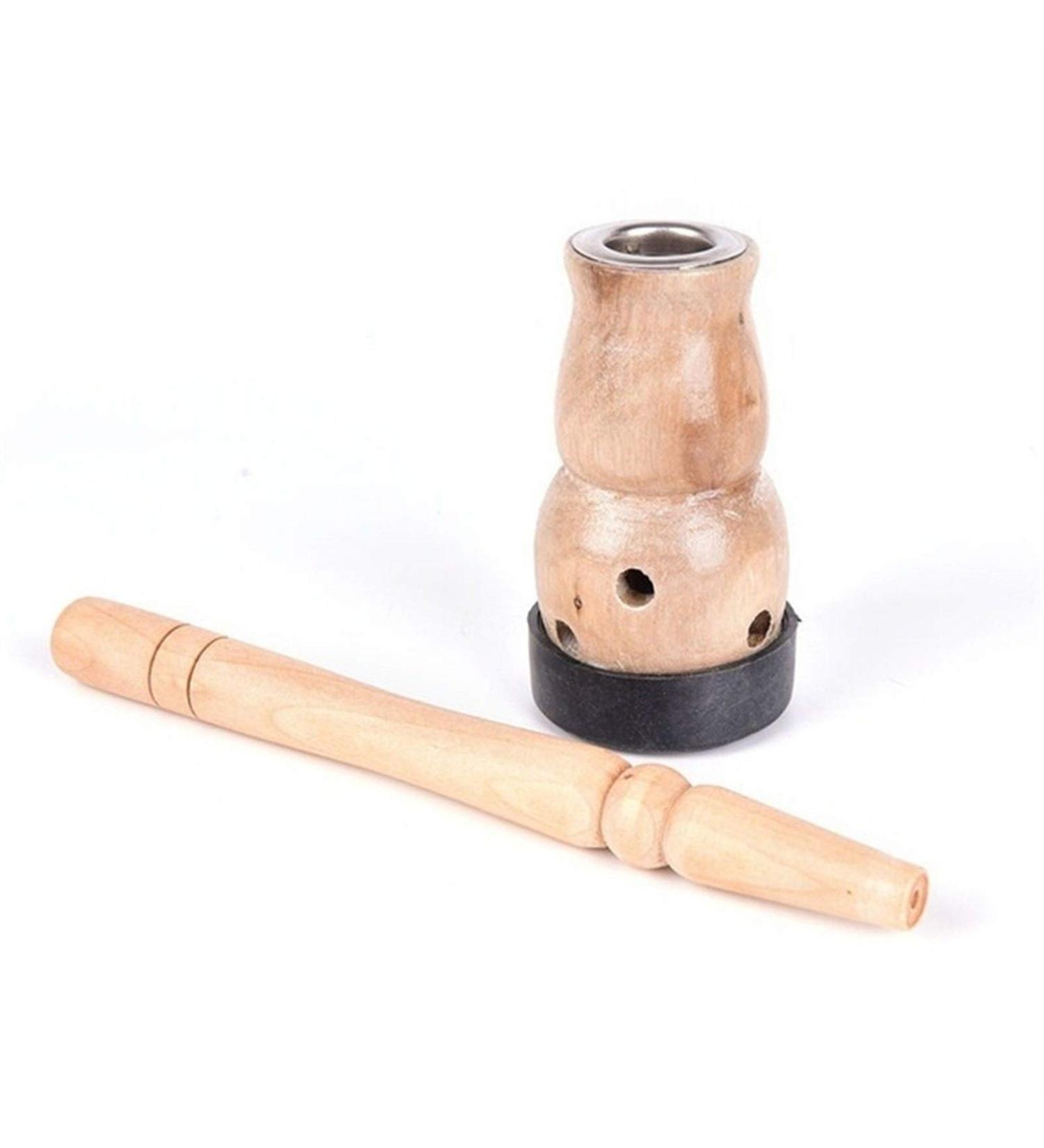 DUNSBY Moxa Rolls Massager - Wooden Gourd Moxa Box & Burner Set | Premium Wormwood MUGHORT Artemisia for Relief - Buy Online on GoSupps.com