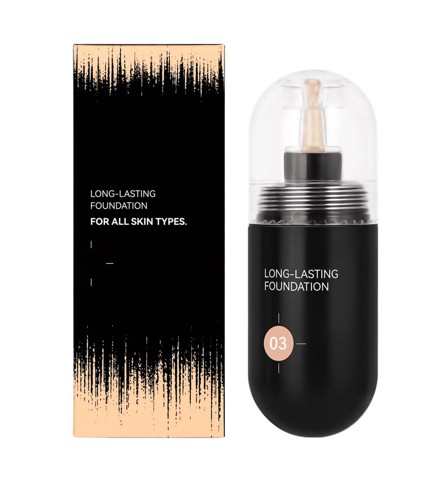 Liquid Foundation | Matte Foundation 30ml Moisturizing Anti-Shine Makeup Base for Skin Types - Buy Online on GoSupps.com