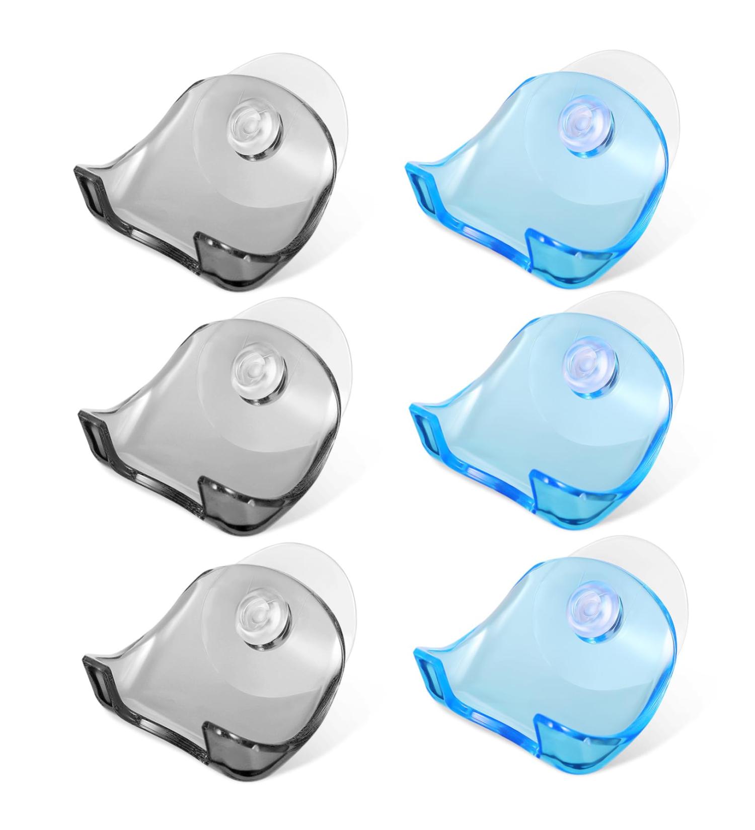 Minkissy 6-Piece Suction Cup Shower Wall Shaver Holder Set | Razor Hanging Hooks & Holders for Easy Storage - Buy Online on GoSupps.com