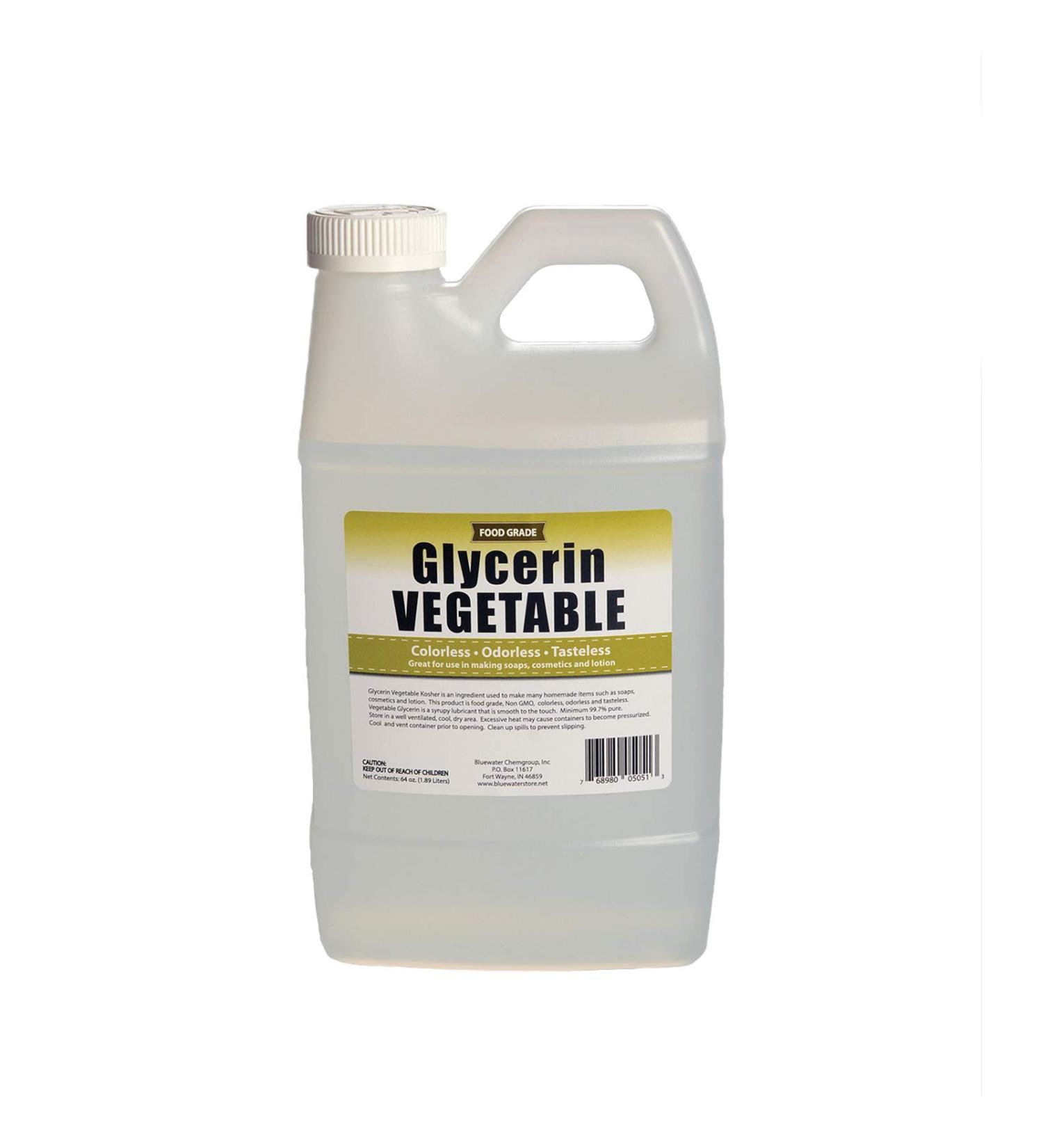 Vegetable Glycerin 64oz - All Natural USP Grade | Premium Quality Liquid | Emollient | Skin & Hair Benefits | DIY Beauty - Buy Online on GoSupps.com