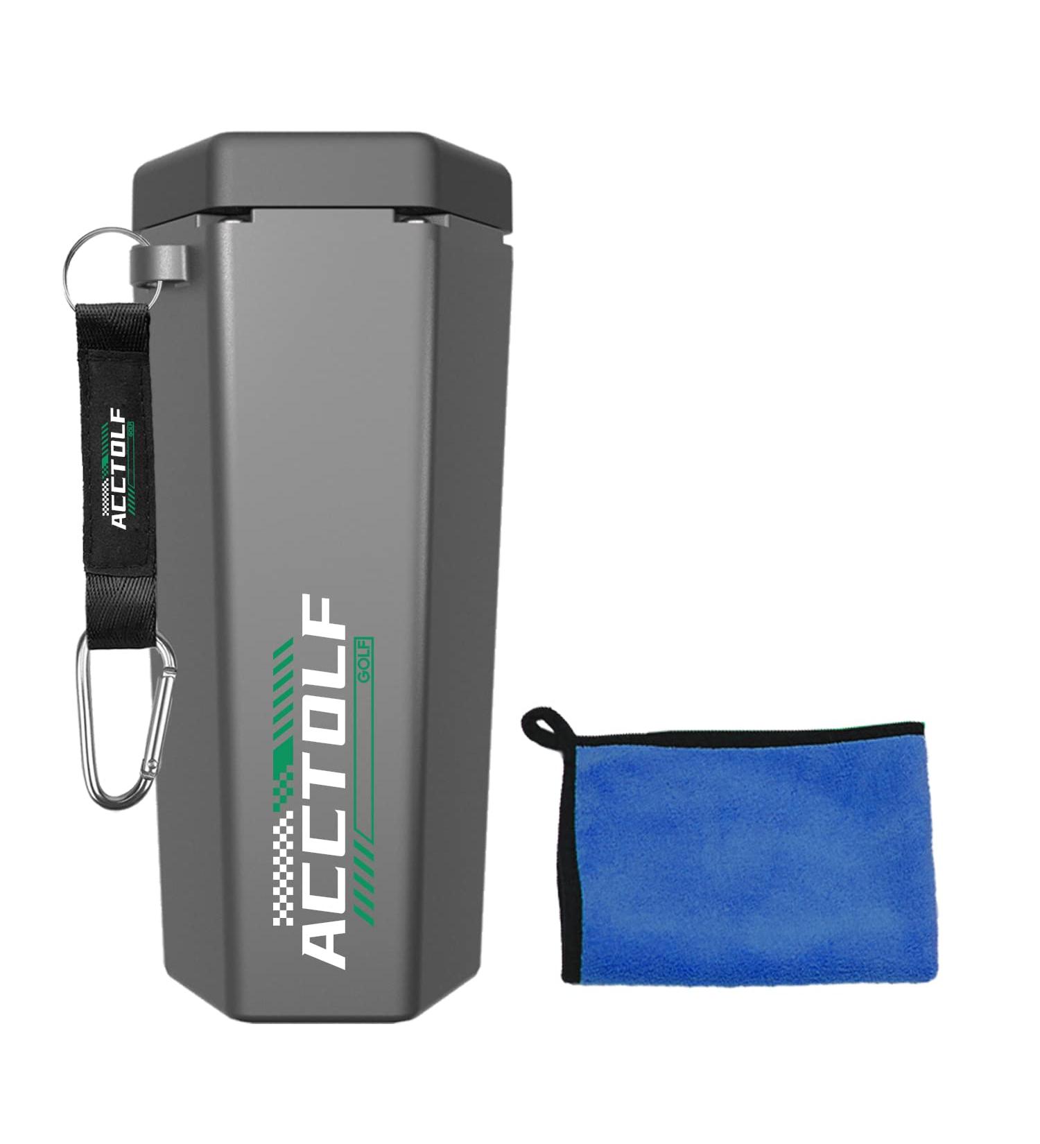 ACCTOLF Golf Ball Cleaner - Portable Washer with Towel | Best Golf Accessories Gift for Men & Women - Buy Online on GoSupps.com