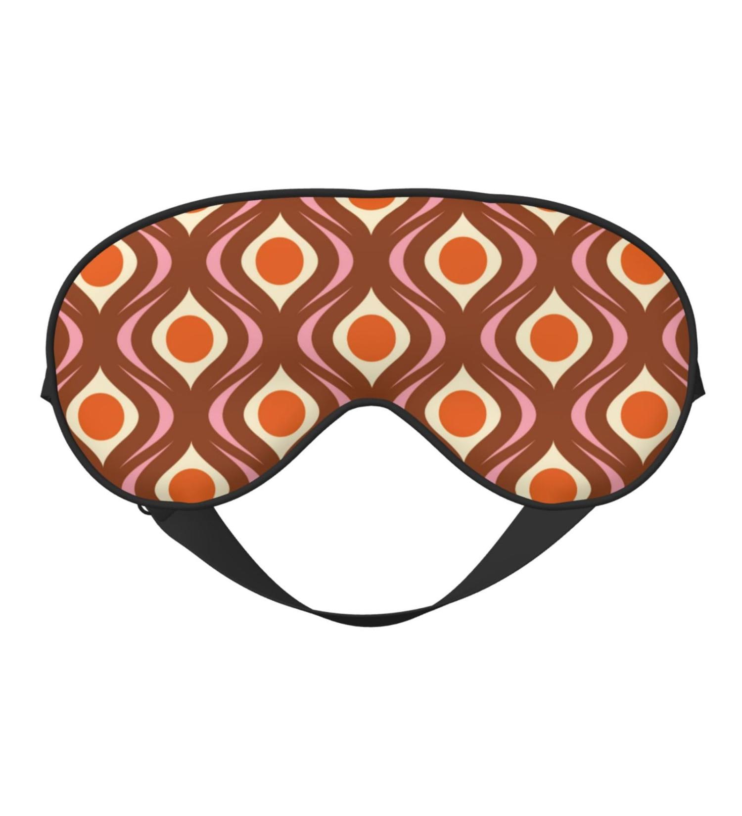 70s Retro Sleep Eye Mask - Soft Blindfold with Elastic Strap for Travel & Night Sleeping - Buy Online on GoSupps.com