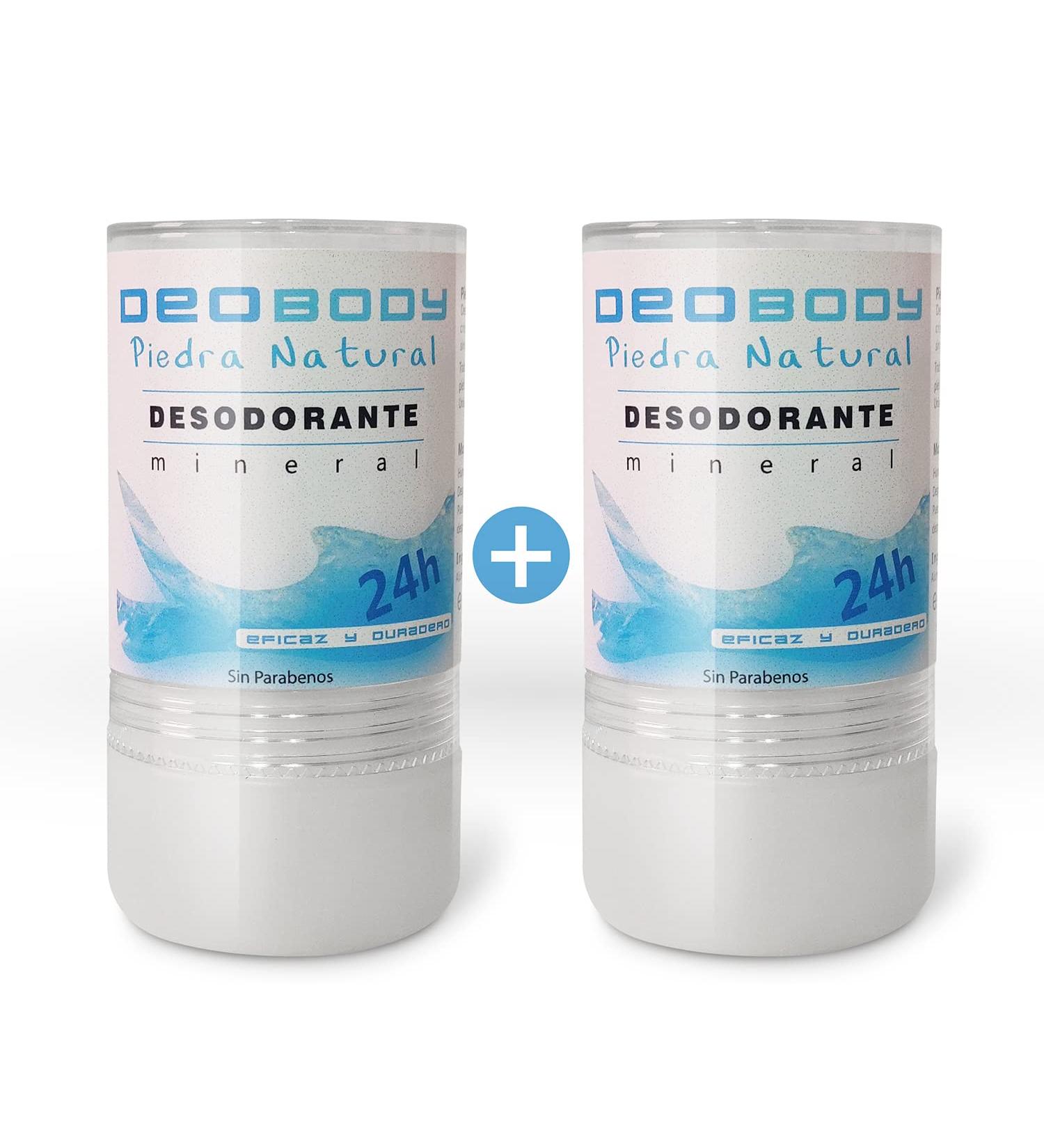  Carrito Feliz 2 x Natural Stone Lumber Deodorant 2 Pack 120g Unisex Antiperspirant for Strong Underarm and Foot Sweating - Aluminium and Paraben Free - Buy Online on GoSupps.com