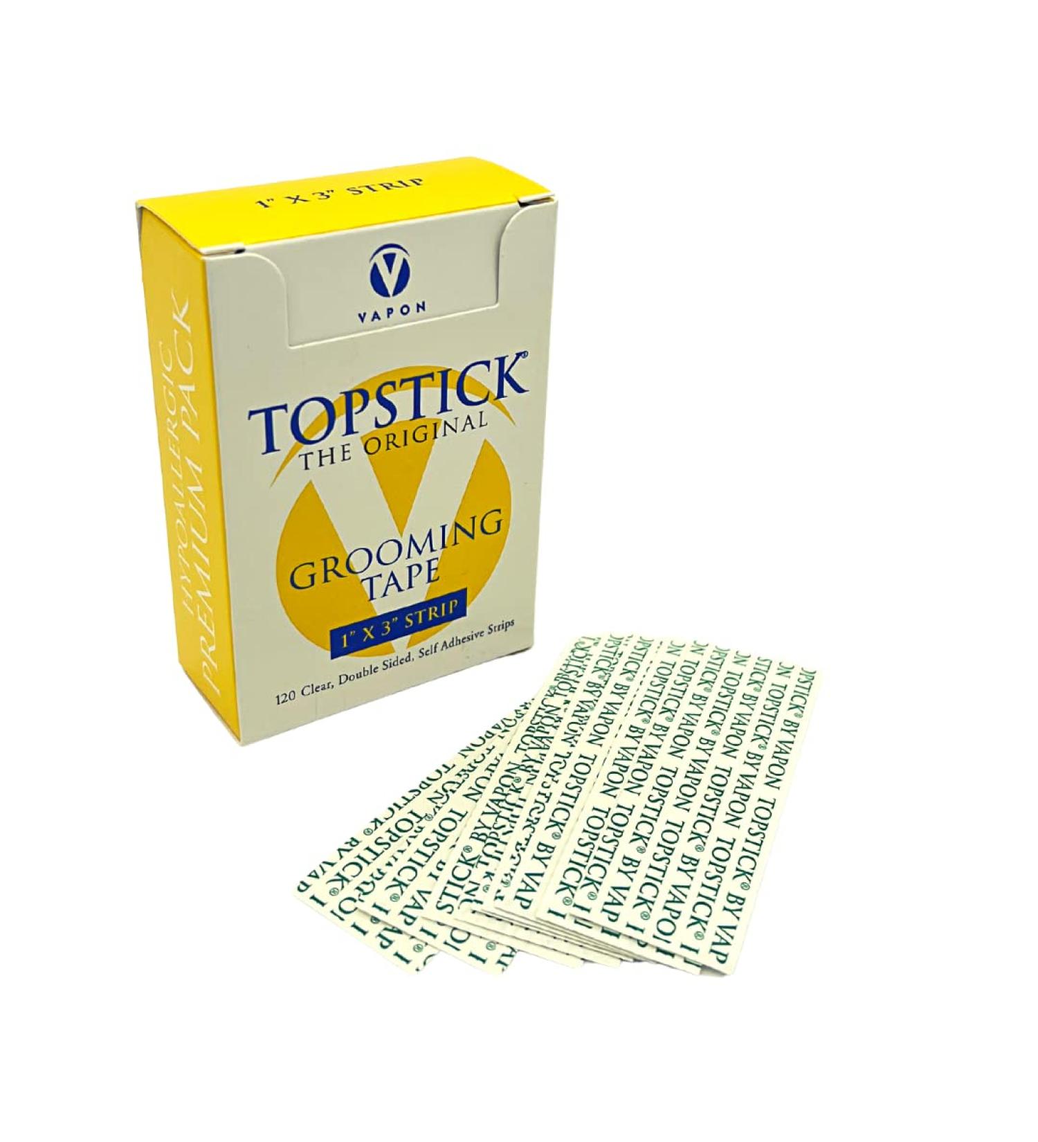 Vapon Topstick 1 X 3 Clear Strips - 120 Count Premium Pack | Hypoallergenic Adhesive - Buy Online on GoSupps.com