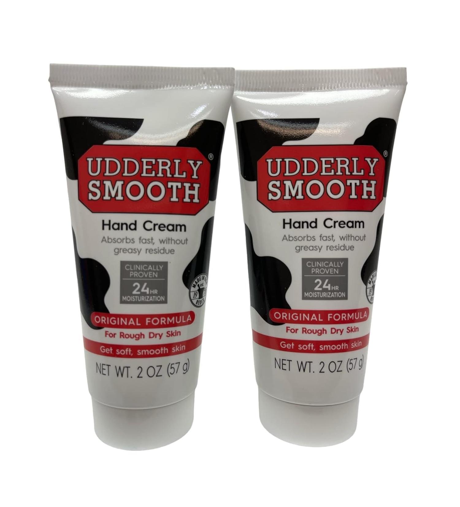 Udderly Smooth Travel Size Hand Cream Bundle - (2) 2 oz Tubes & Tips Card | Soothing Moisturizer for All Skin Types - Buy Online on GoSupps.com
