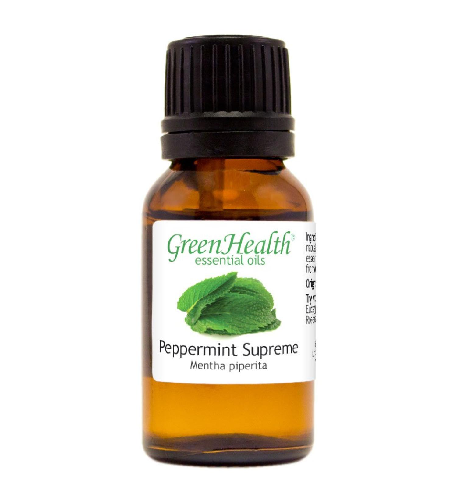 Buy 15 ml Peppermint Essential Oil - 100% Pure & Uncut - International Shipping | GreenHealth - Buy Online on GoSupps.com