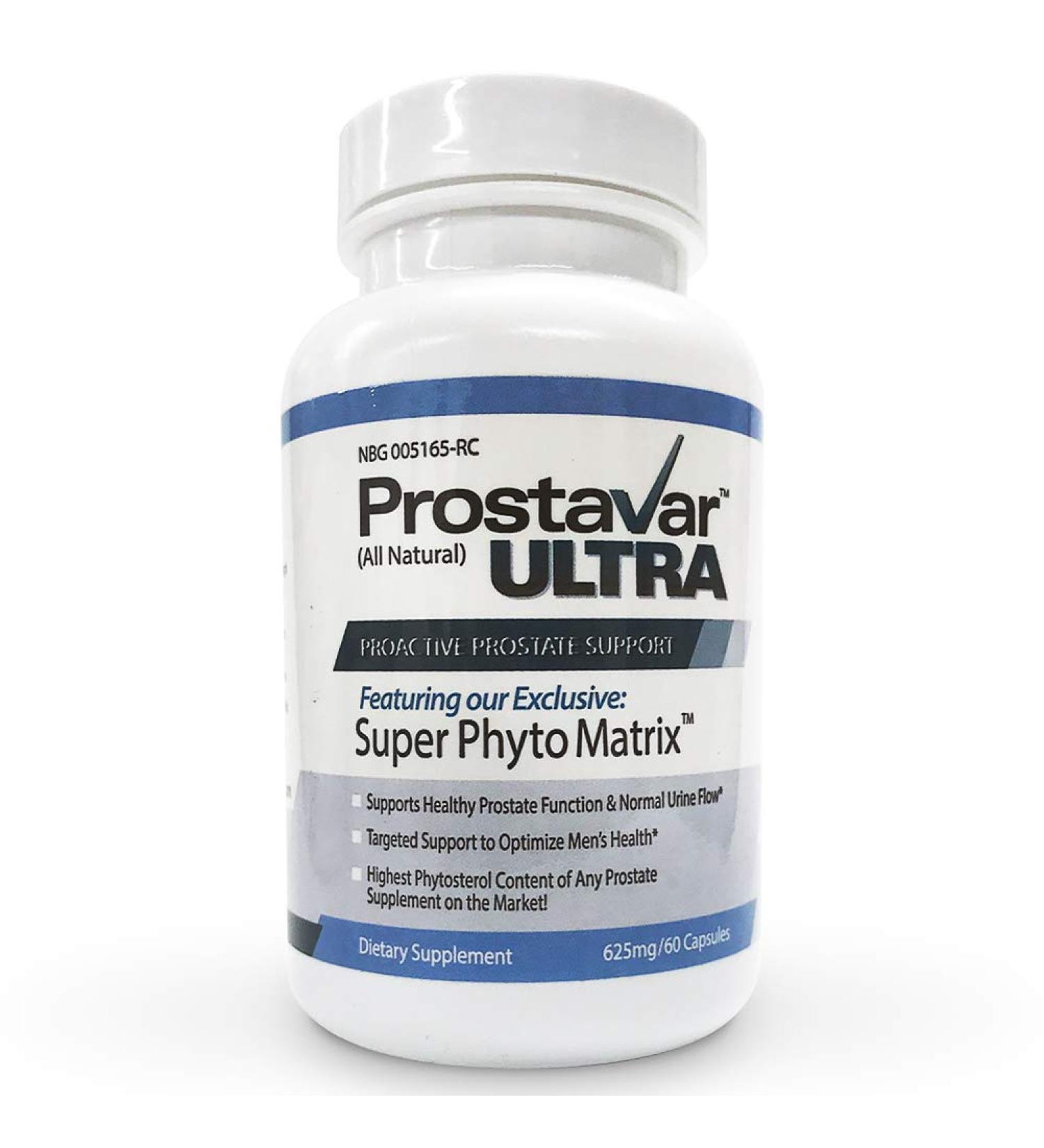 Prostavar Ultra Prostate Support 625mg with Saw Palmetto & Grape Seed Extract - 1 Bottle - Buy Online on GoSupps.com