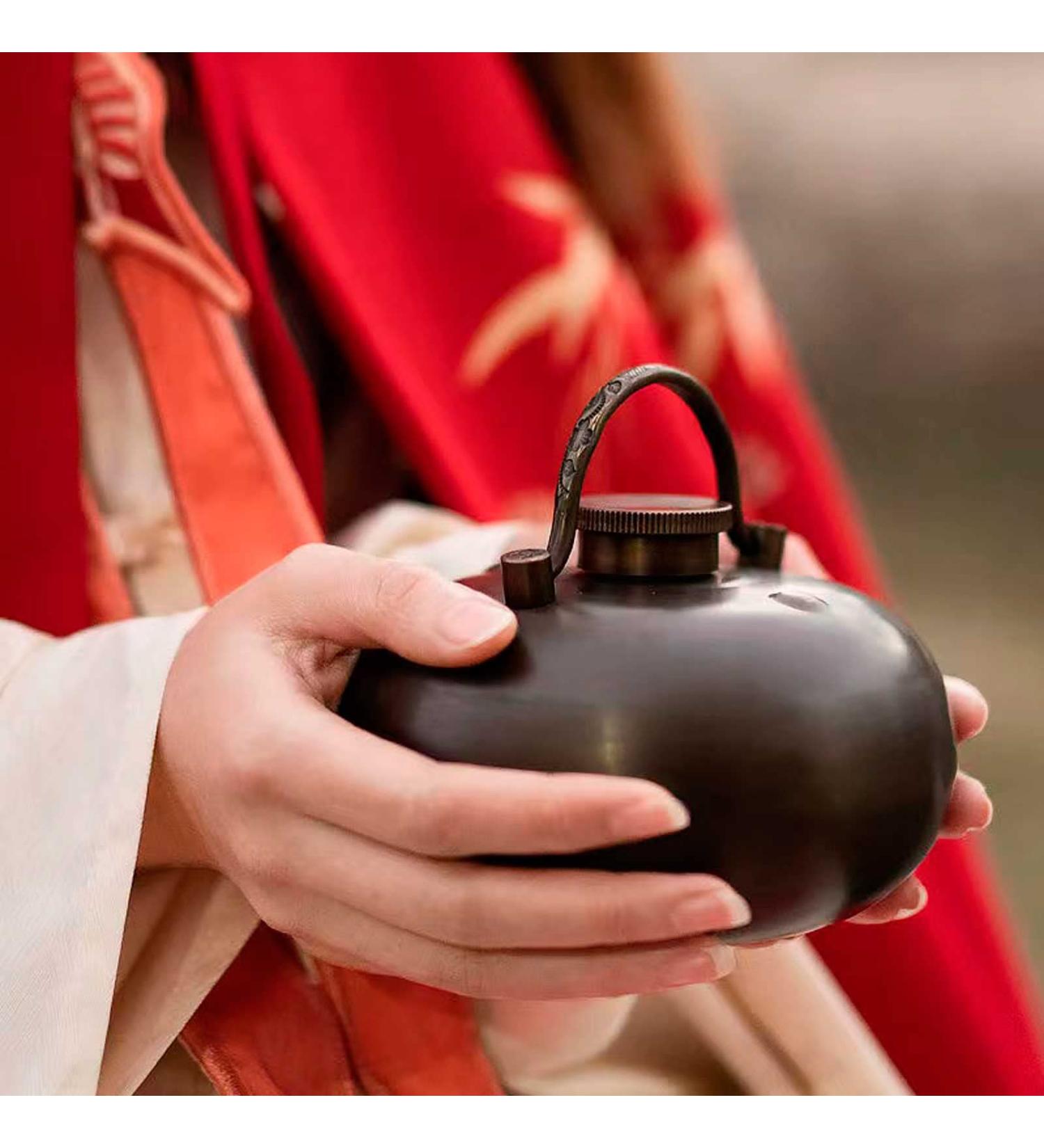 Dayim Premium Copper Hot Water Bottle - Soft Cover Safe & Durable Kids' Heat Bottle for Cozy Nights & Pain Relief | Size: 22cm Thickness: 1.1mm | International Shipping Available - Buy Online on GoSupps.com