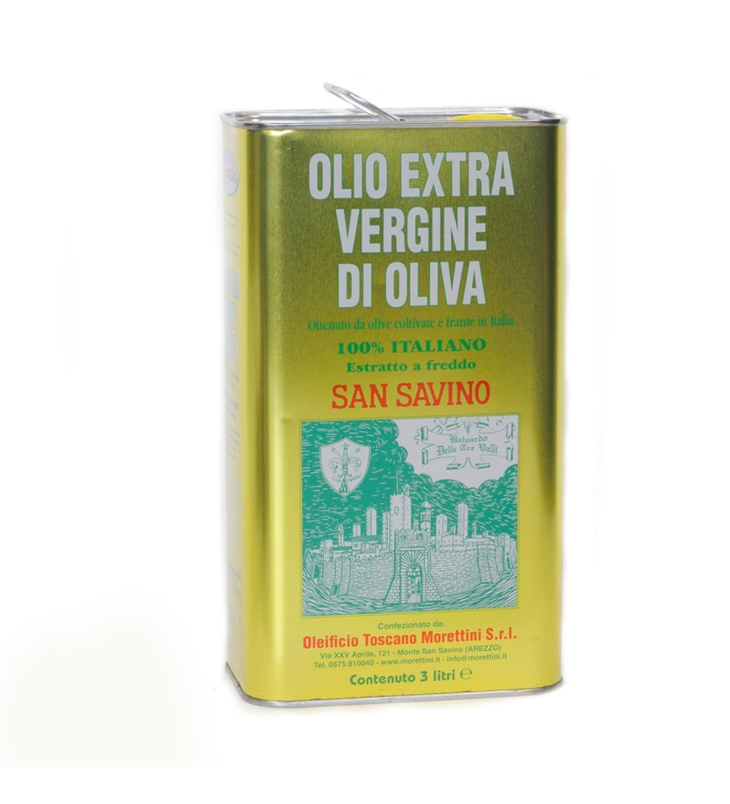 Oleificio Toscano Morettini San Savino Extra Virgin Italian Olive Oil (3 lt)