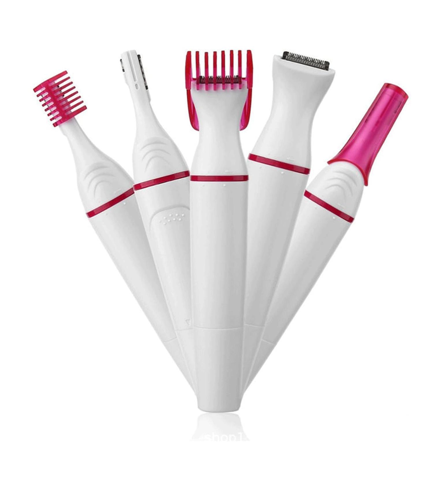Buy Eyebrow Trimmer for Women - Electric Painless Facial Hair Remover & Eyebrow Razor with Comb (White) - Fast International Shipping - Buy Online on GoSupps.com