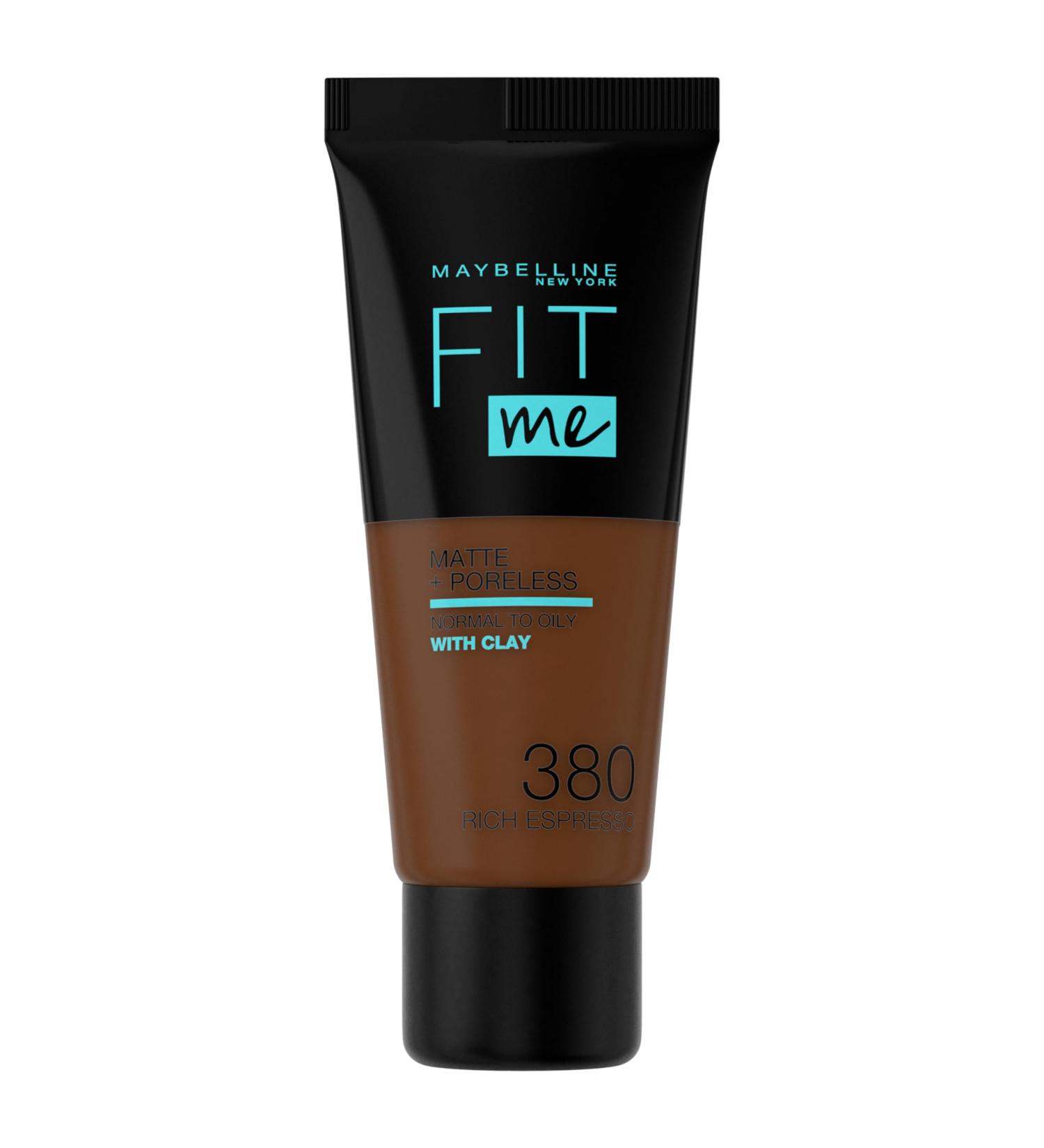 Maybelline Fit Me Matte & Poreless Foundation No. 380 Rich Espresso - 30ml | International Shipping Available - Buy Online on GoSupps.com